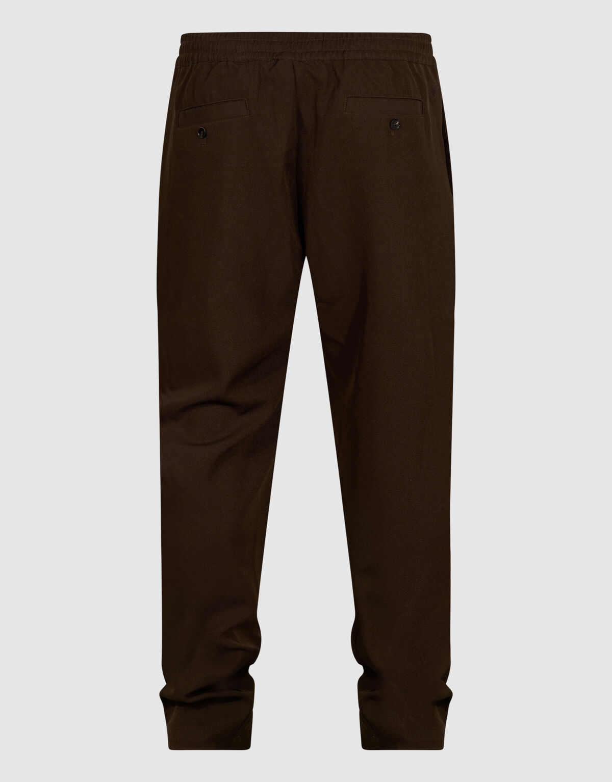 Twill Pintuck Broek Donkerbruin SHOEBY MEN