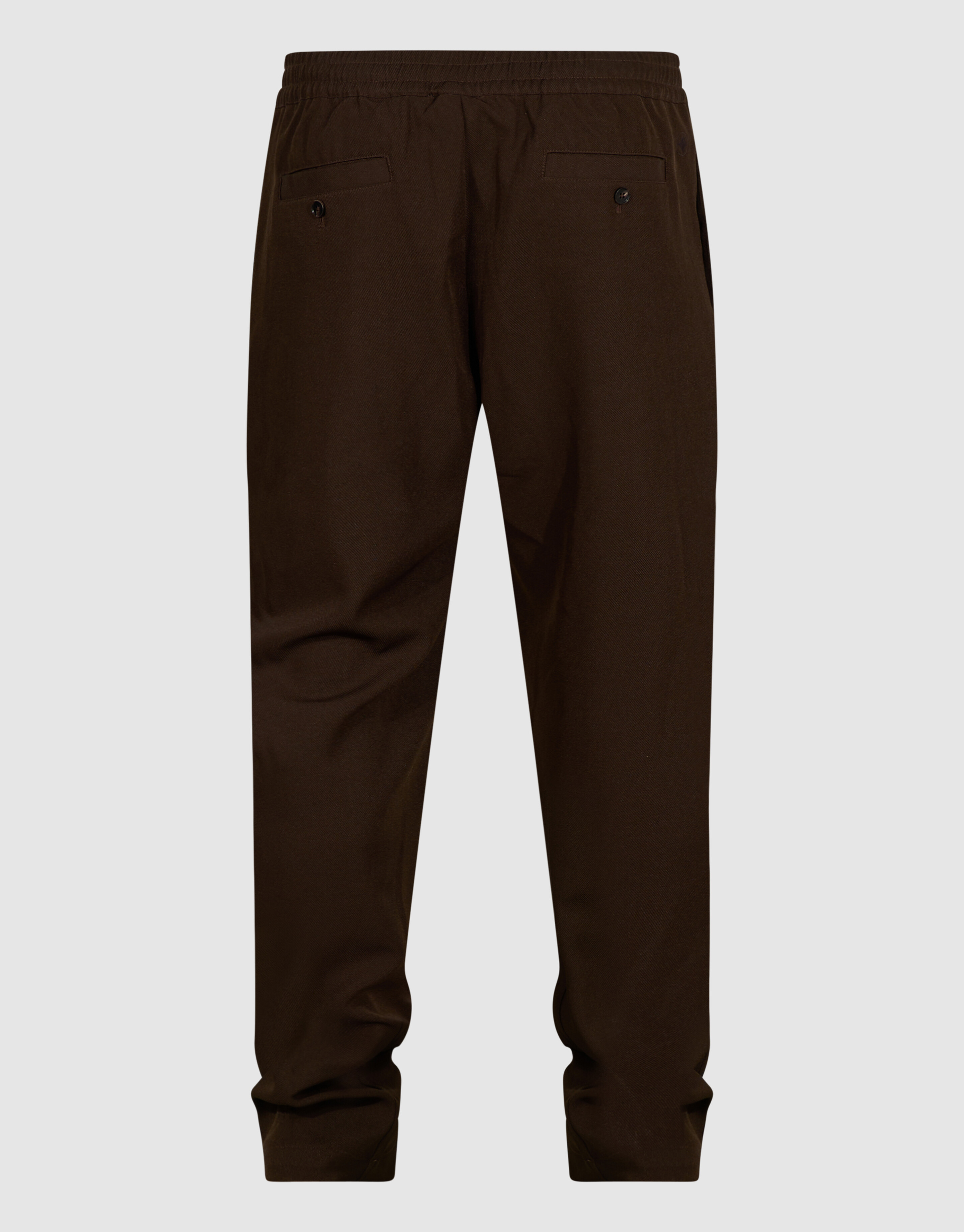 Twill Pintuck Broek Donkerbruin SHOEBY MEN
