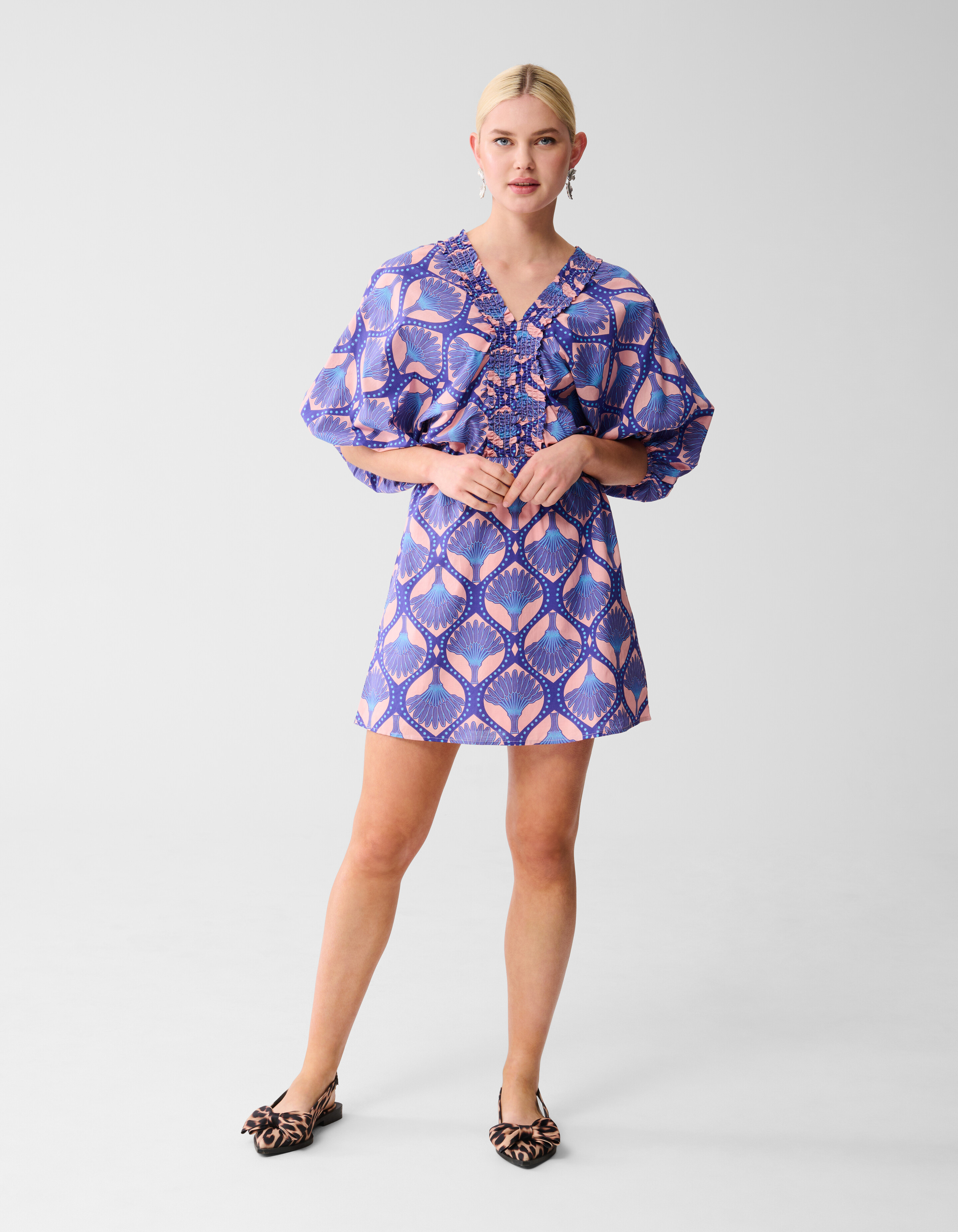 Printed Mini Jurk Paars SHOEBY WOMEN