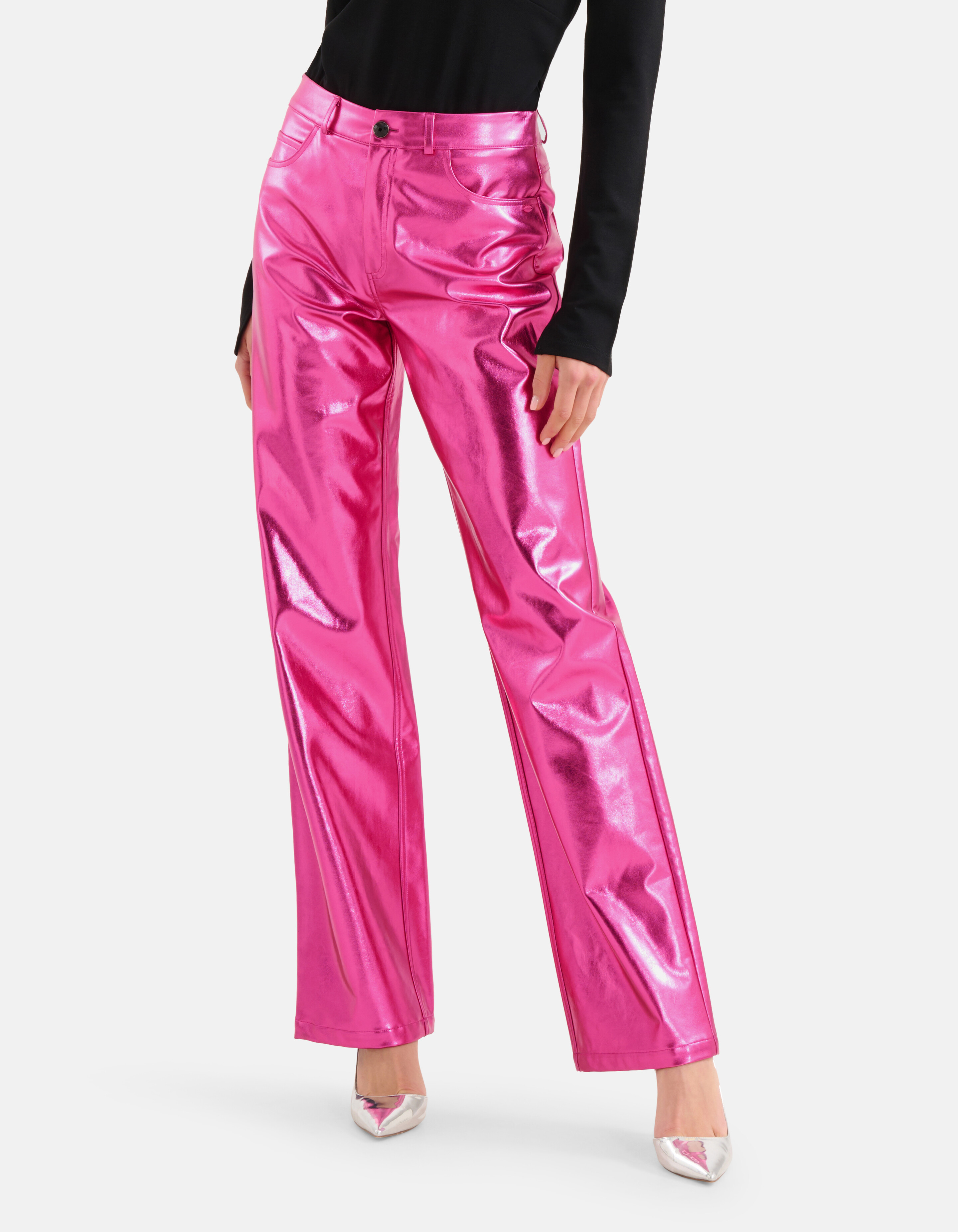 Metallic Coated Broek Roze SHOEBY WOMEN