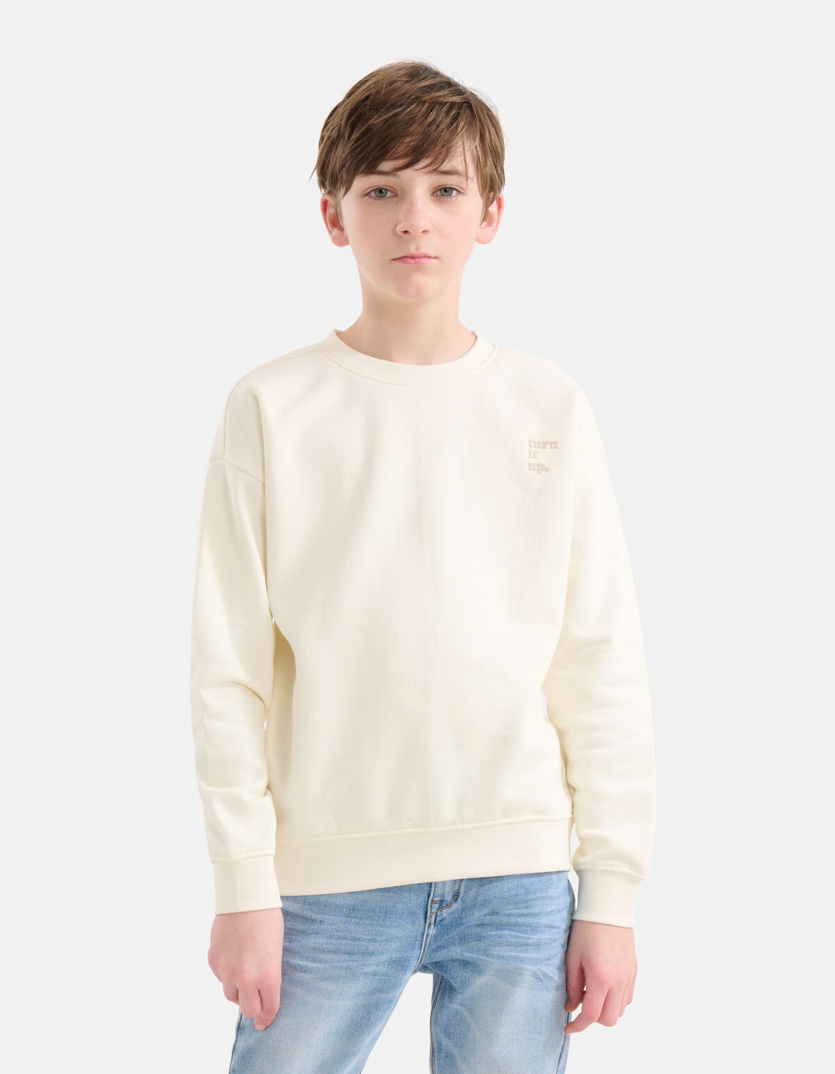 Artwork Sweater Gebroken Wit SHOEBY BOYS