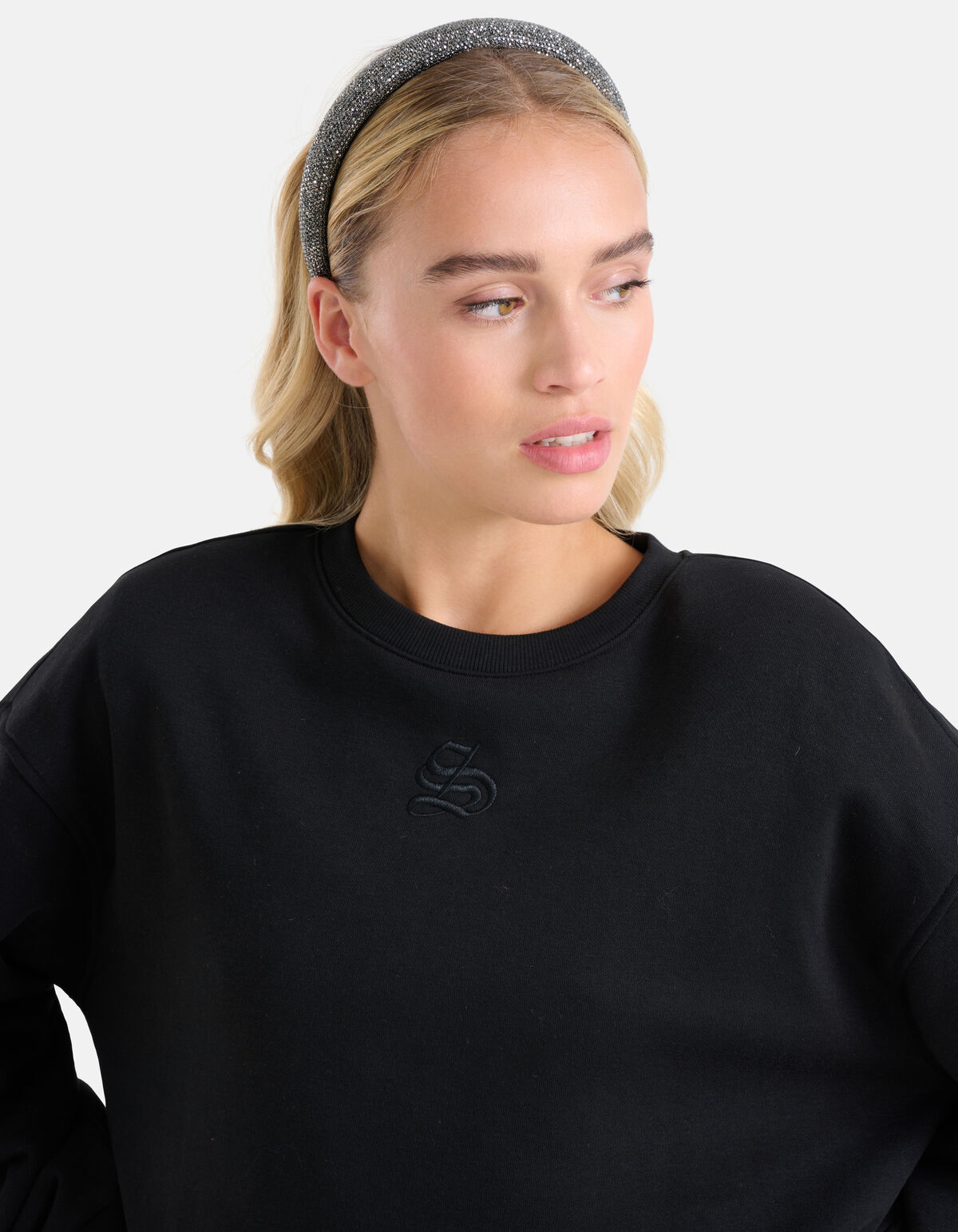 Strass Haarband Donkergrijs SHOEBY ACCESSOIRES