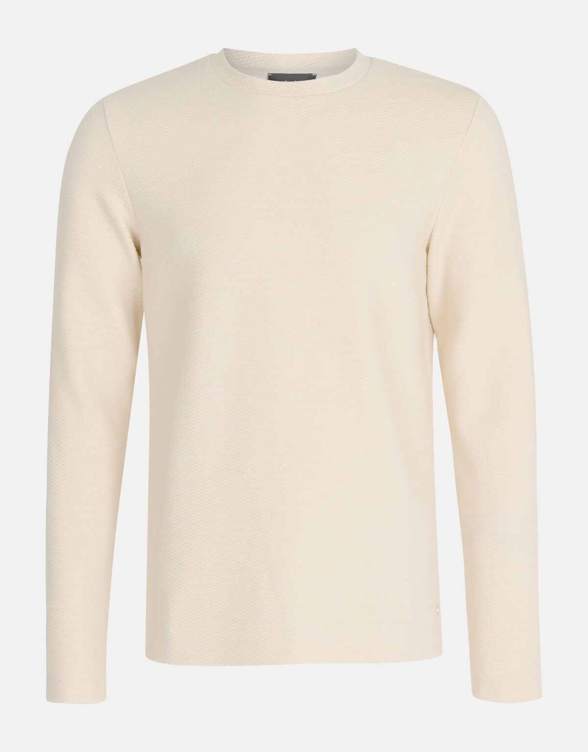 Structuur T-shirt Gebroken Wit SHOEBY MEN