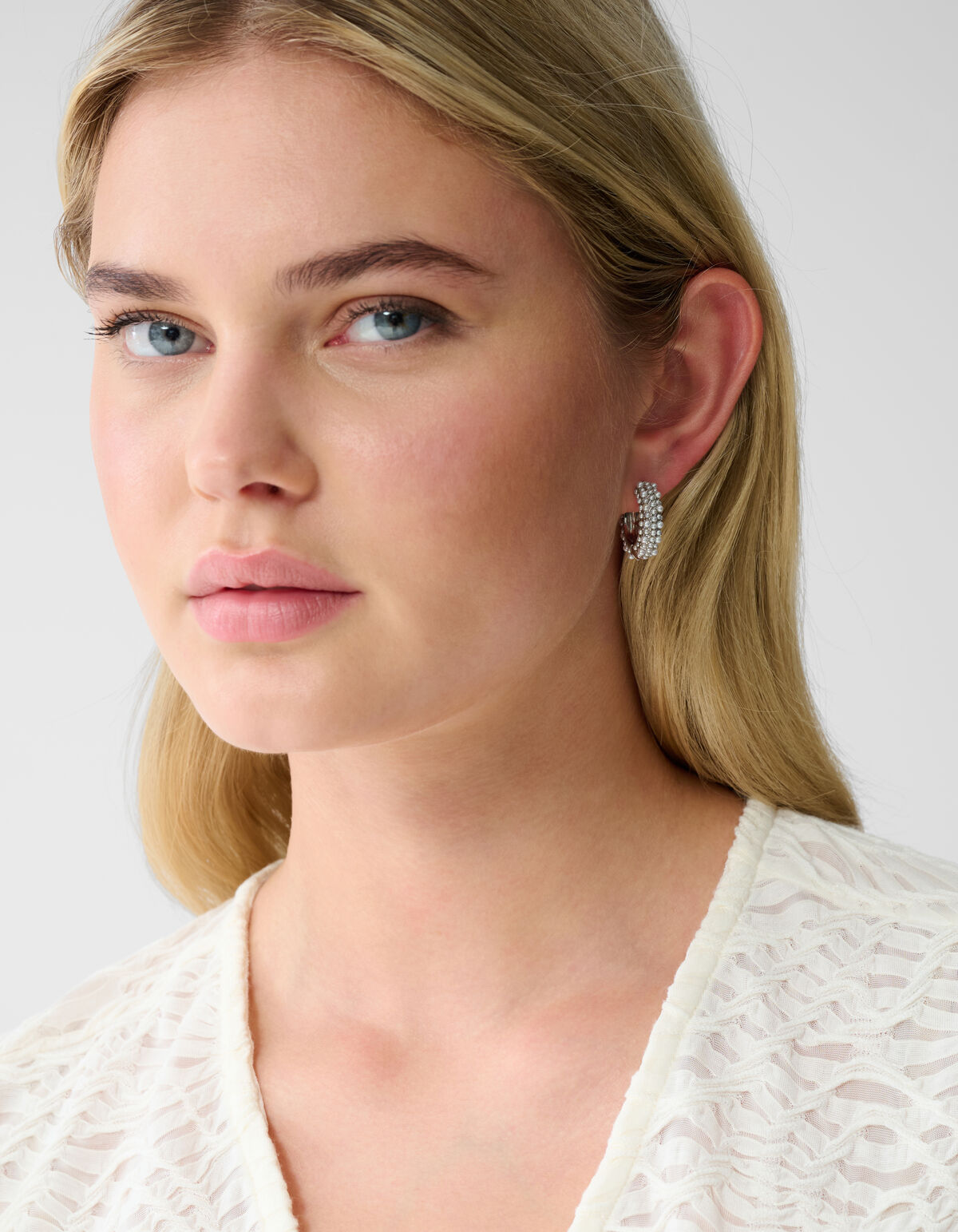 Parel Hoops Oorbellen Zilver SHOEBY ACCESSOIRES