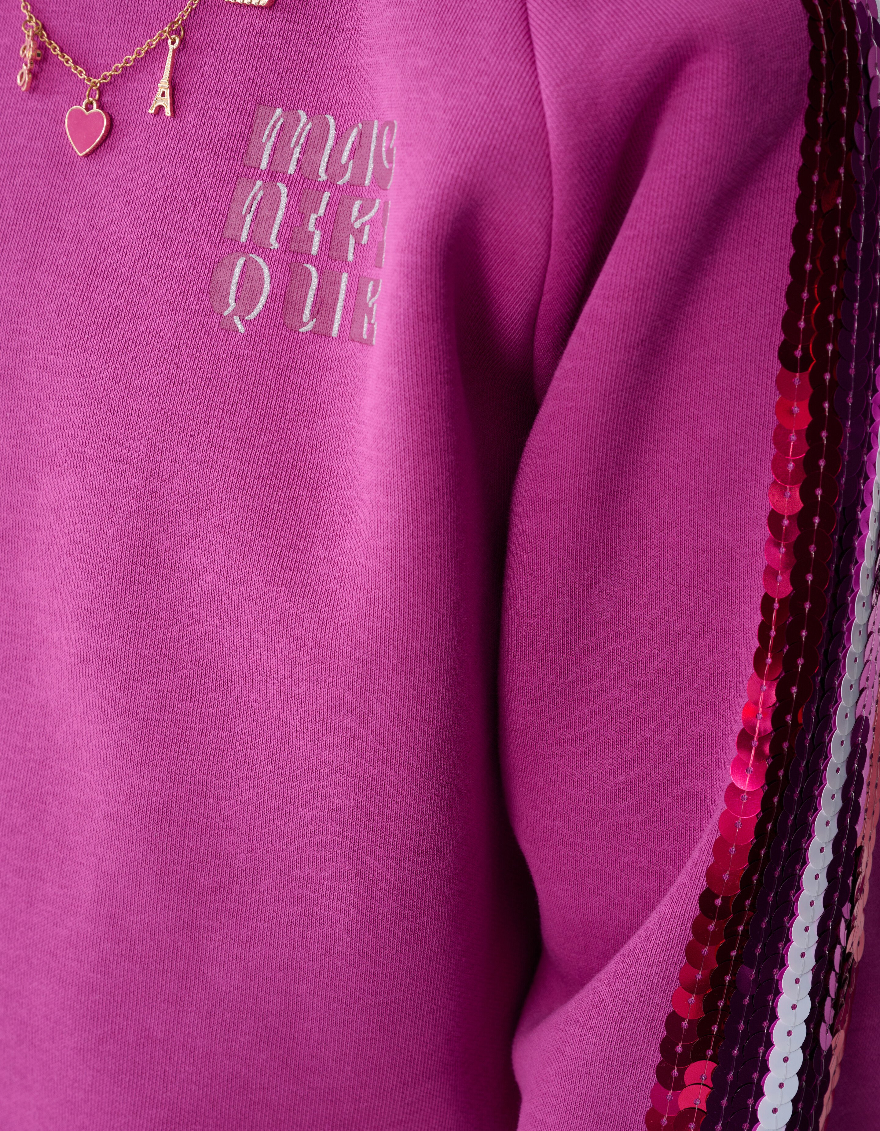 Sporty Sequin Sweater Roze SHOEBY GIRLS