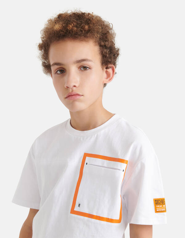 Relaxed Fit T-shirt Wit SHOEBY BOYS