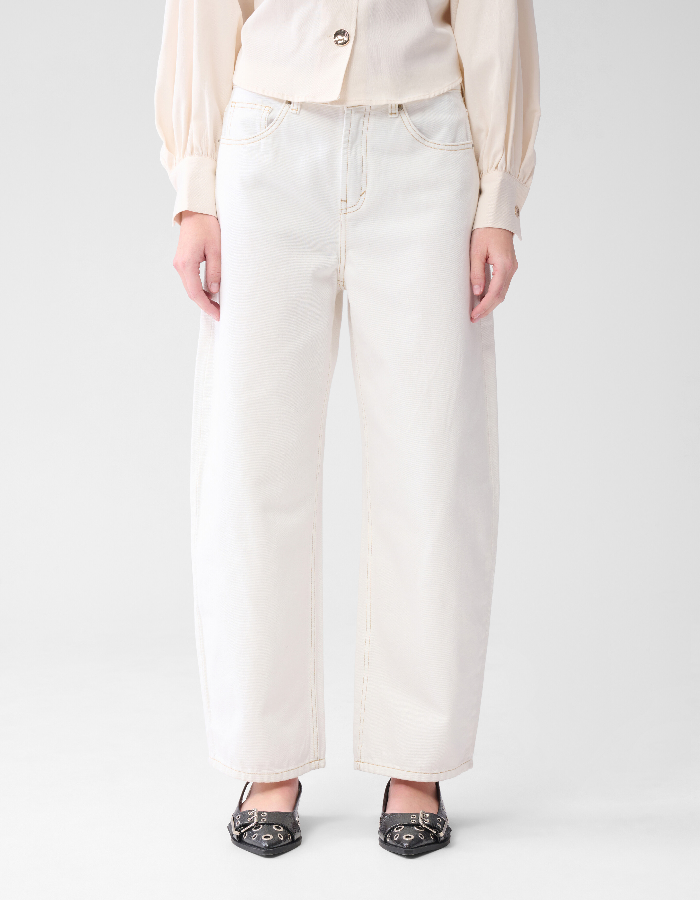 Barrel Fit Jeans Gebroken Wit By Lonneke SHOEBY WOMEN