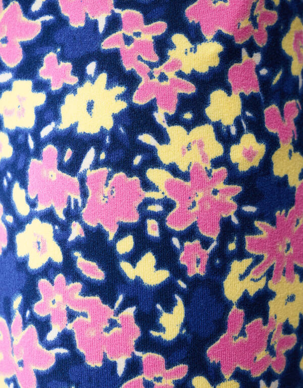 Flower Flared Fit Broek Donkerblauw/Roze SHOEBY GIRLS