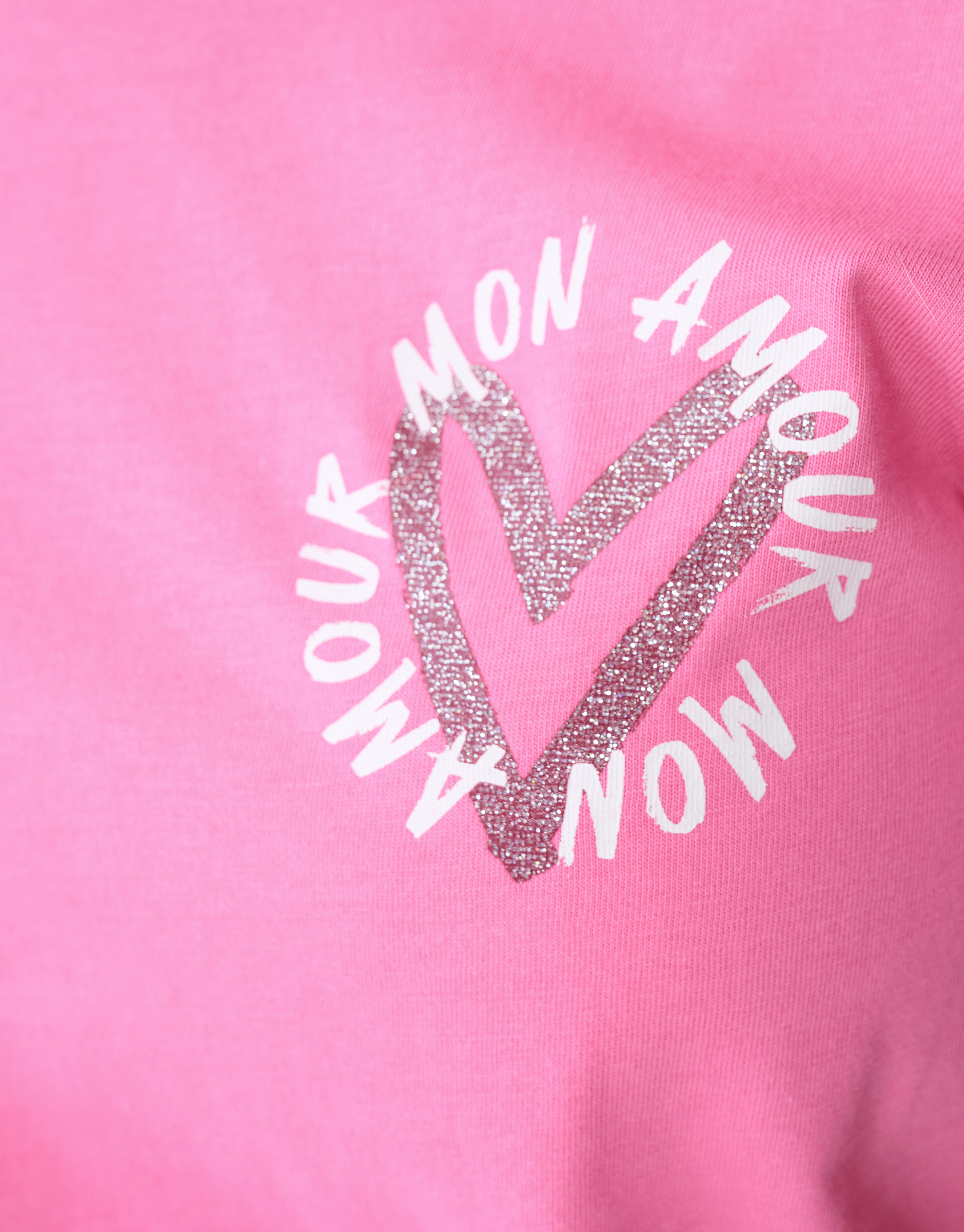 Mon Amour Artwork T-shirt Roze SHOEBY GIRLS