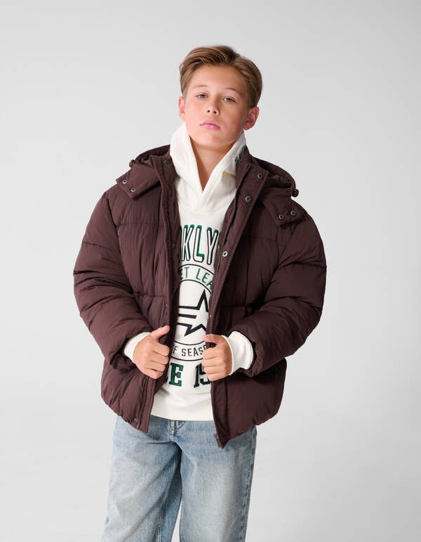 Big Puffer Jas Donkerbruin SHOEBY BOYS
