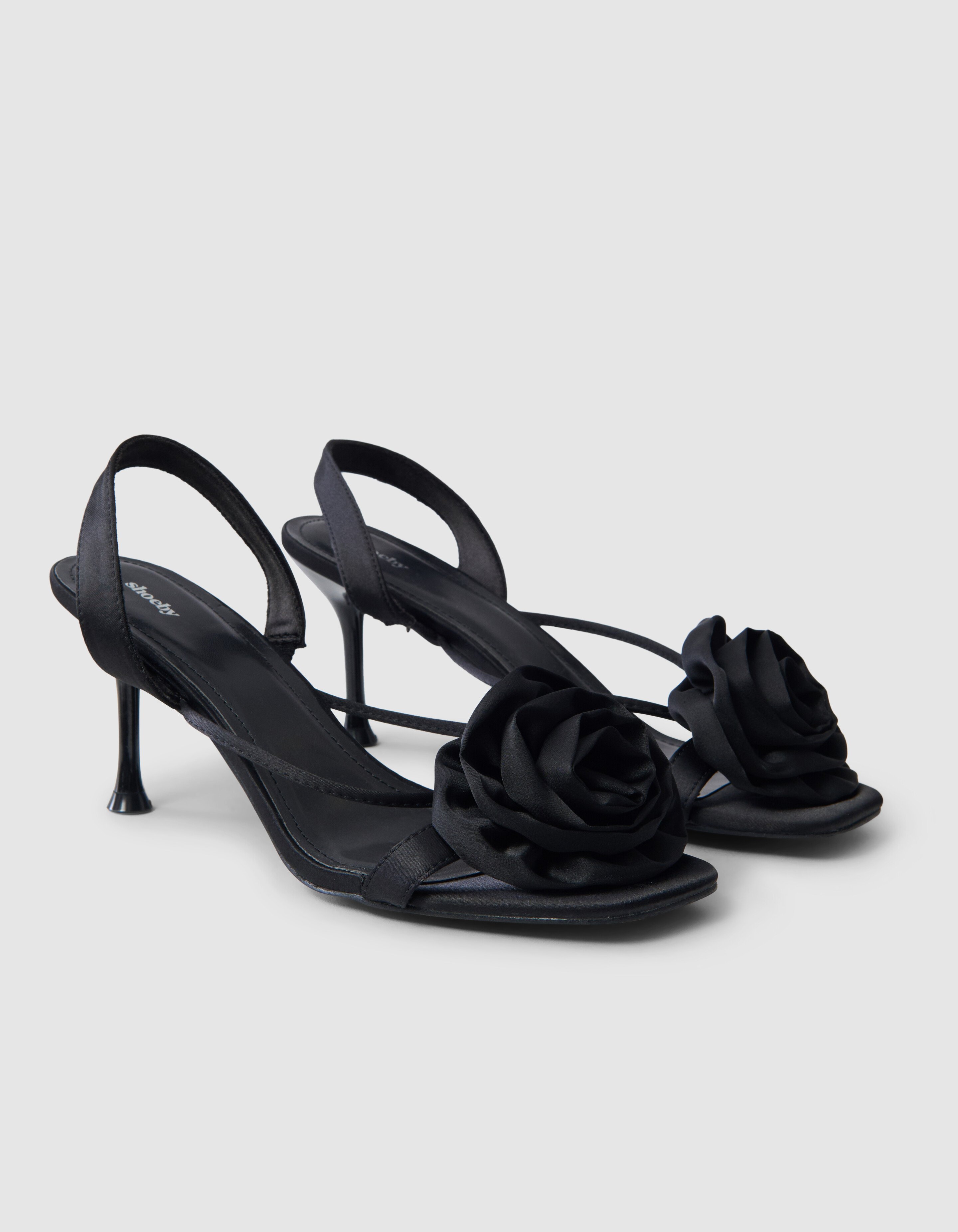 Bloem Hakken Zwart SHOEBY SHOES
