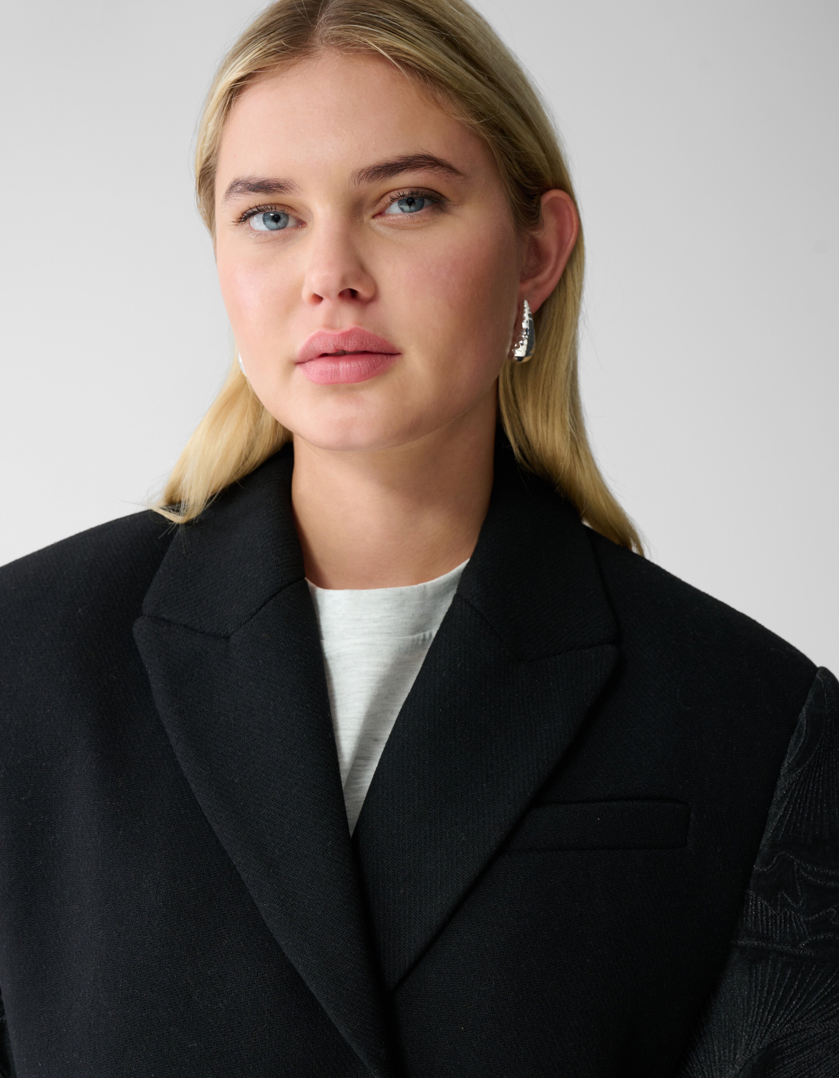 Korte Mix Jas Zwart SHOEBY WOMEN