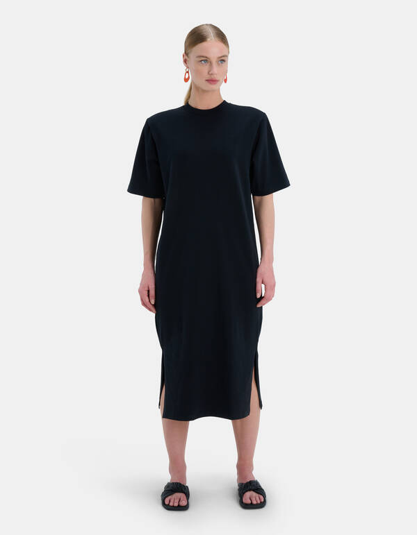 Oversized T-shirt Jurk Zwart SHOEBY WOMEN