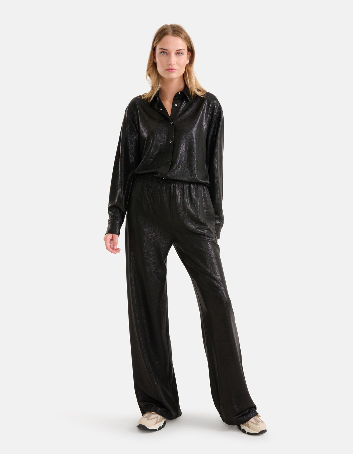 Metallic Broek Zwart SHOEBY WOMEN