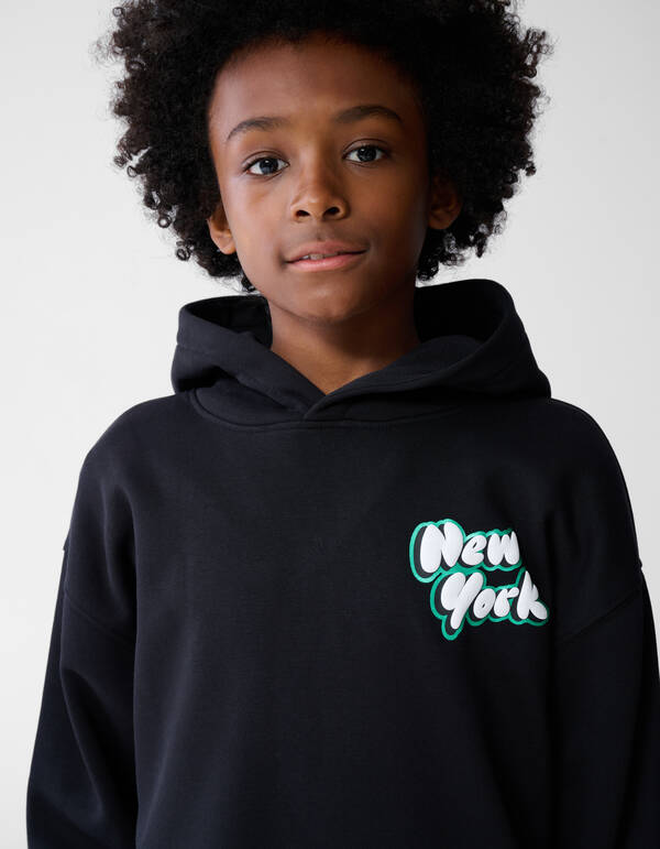 New York Artwork Hoodie Zwart SHOEBY BOYS