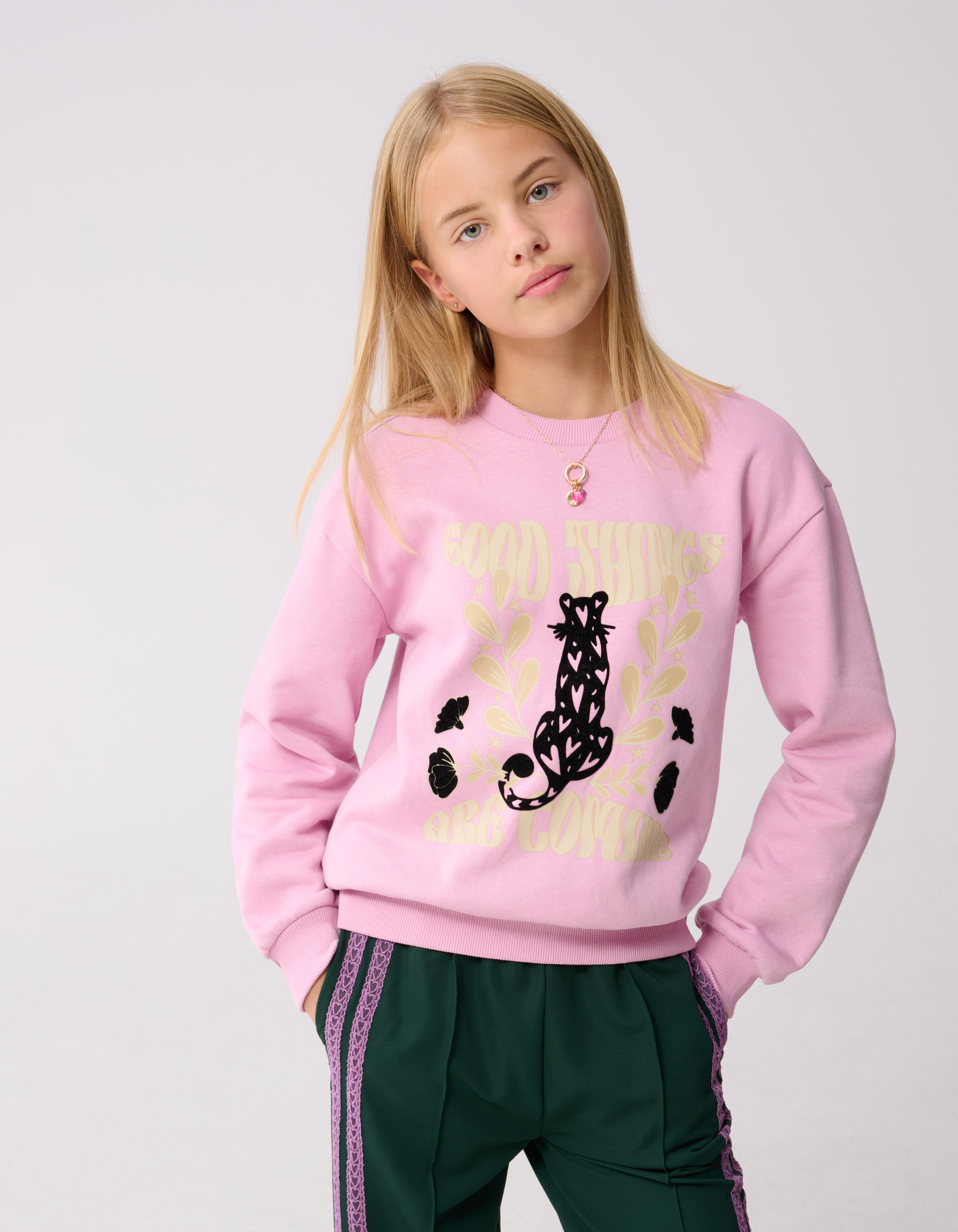 Good Things Artwork Sweater Lichtroze SHOEBY GIRLS