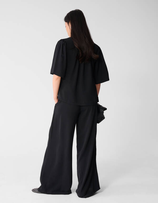 Twist Piping Broek Zwart SHOEBY WOMEN