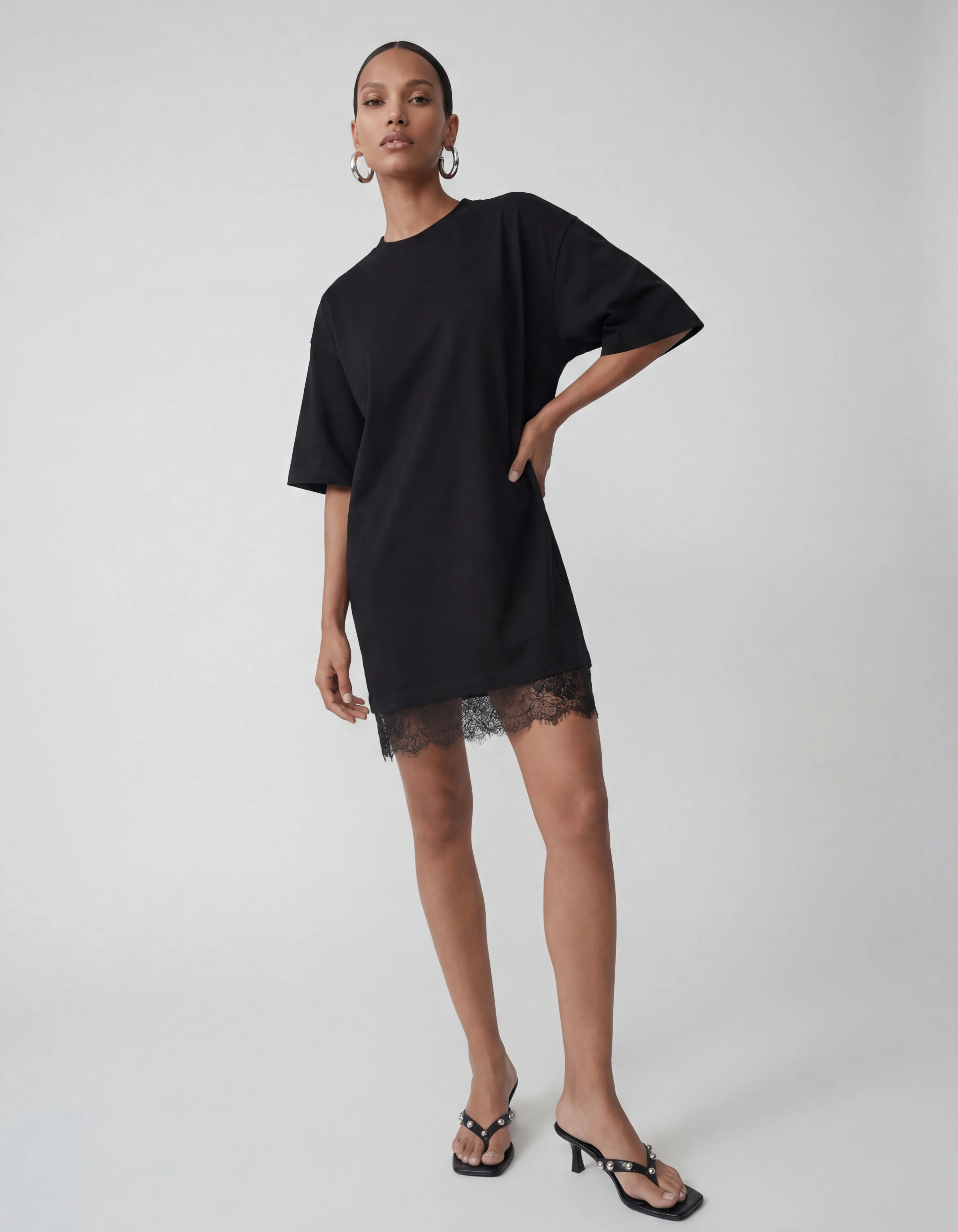 Kanten Mini Jurk Zwart SHOEBY WOMEN
