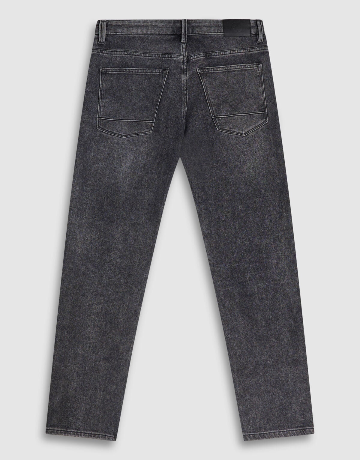 Slim Straight Fit Jeans Donkergrijs L34 SHOEBY MEN