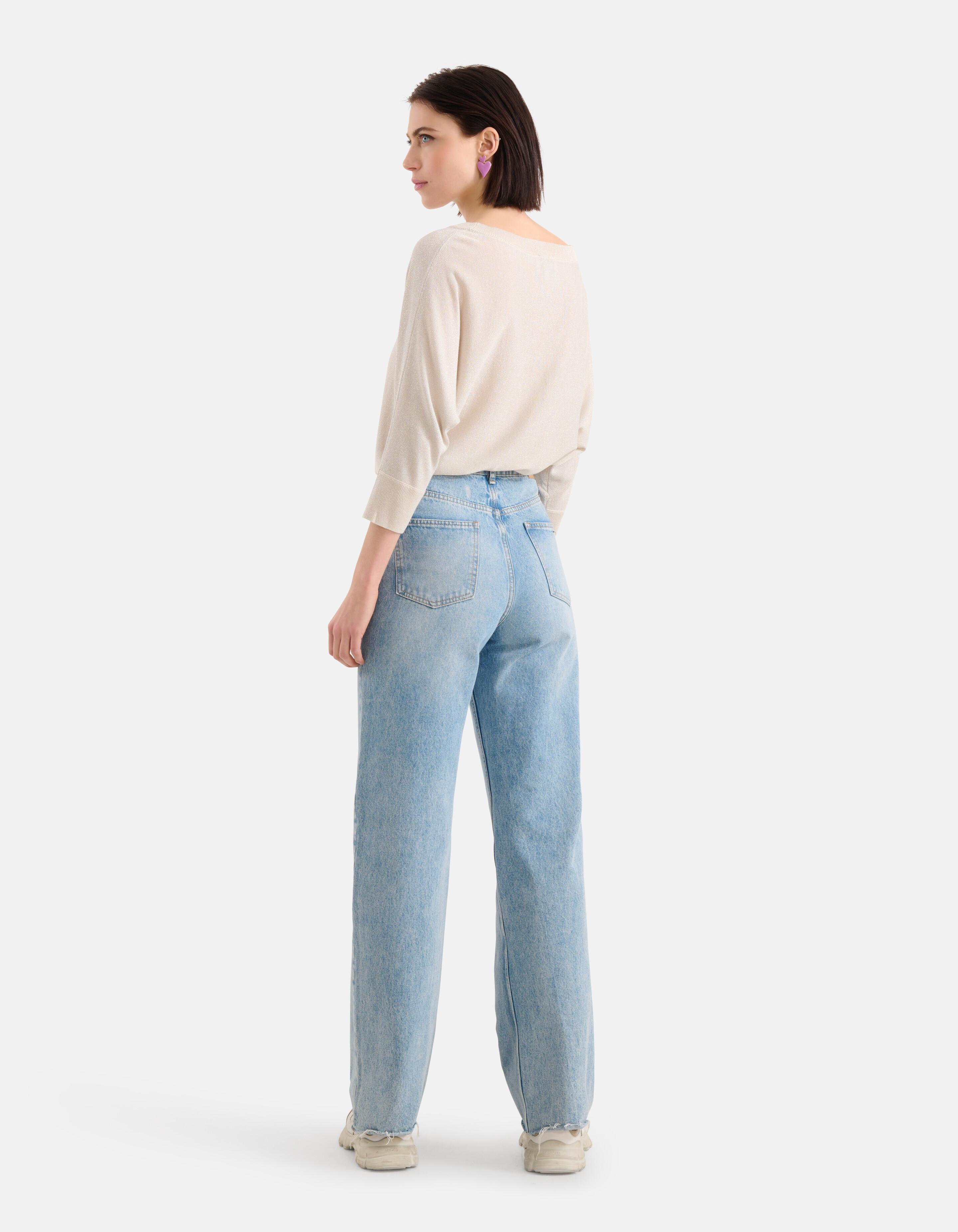 Wide Leg Jeans Bleached SHOEBY WOMEN