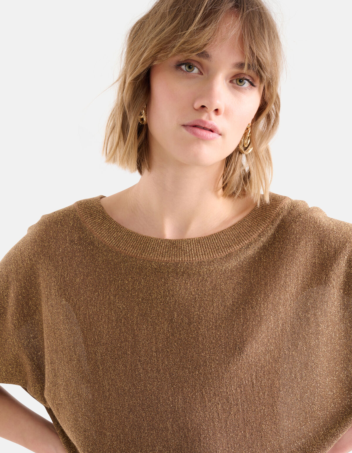 Glitter Batwing Pullover SHOEBY WOMEN