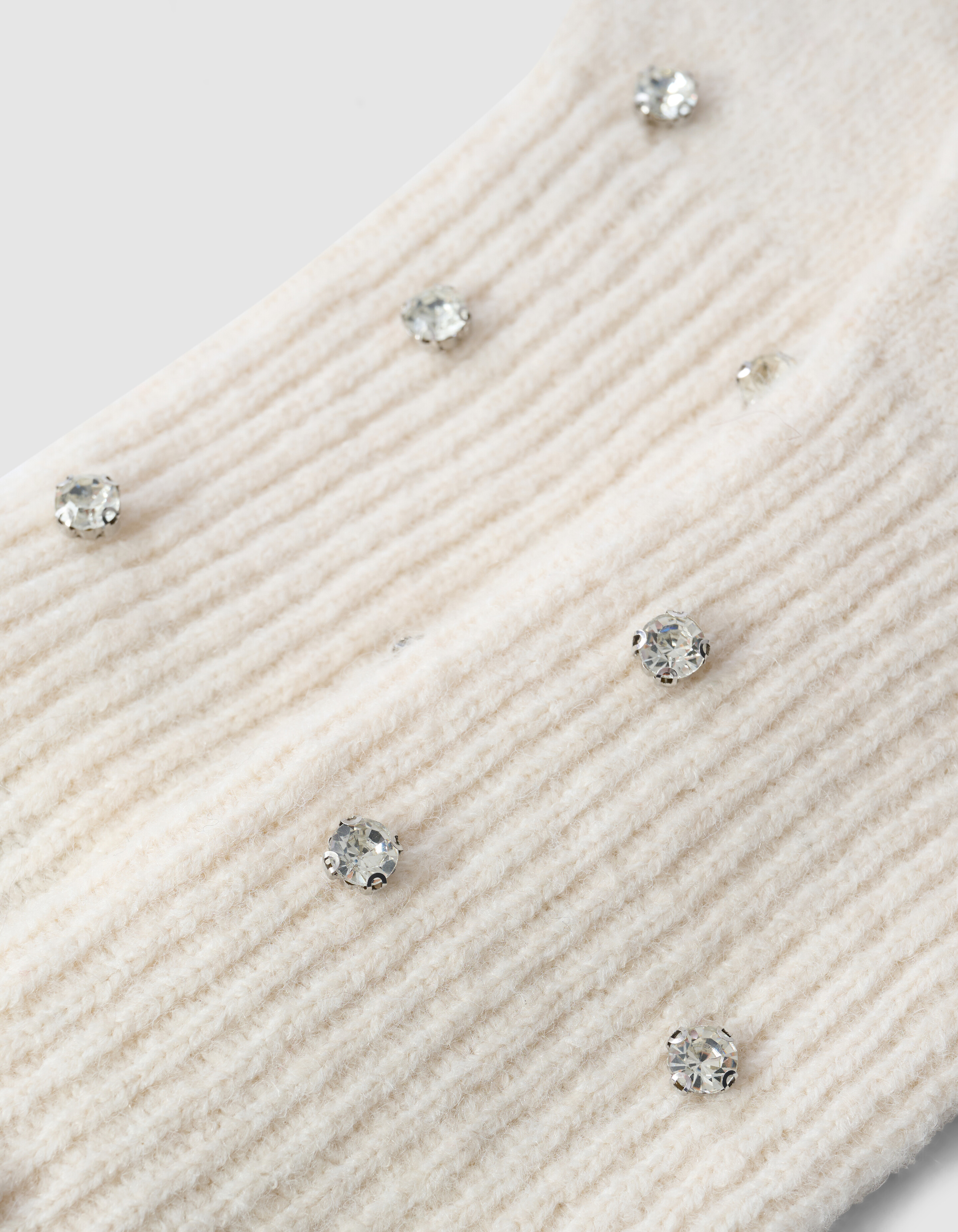Strass Handschoenen Gebroken Wit SHOEBY ACCESSOIRES