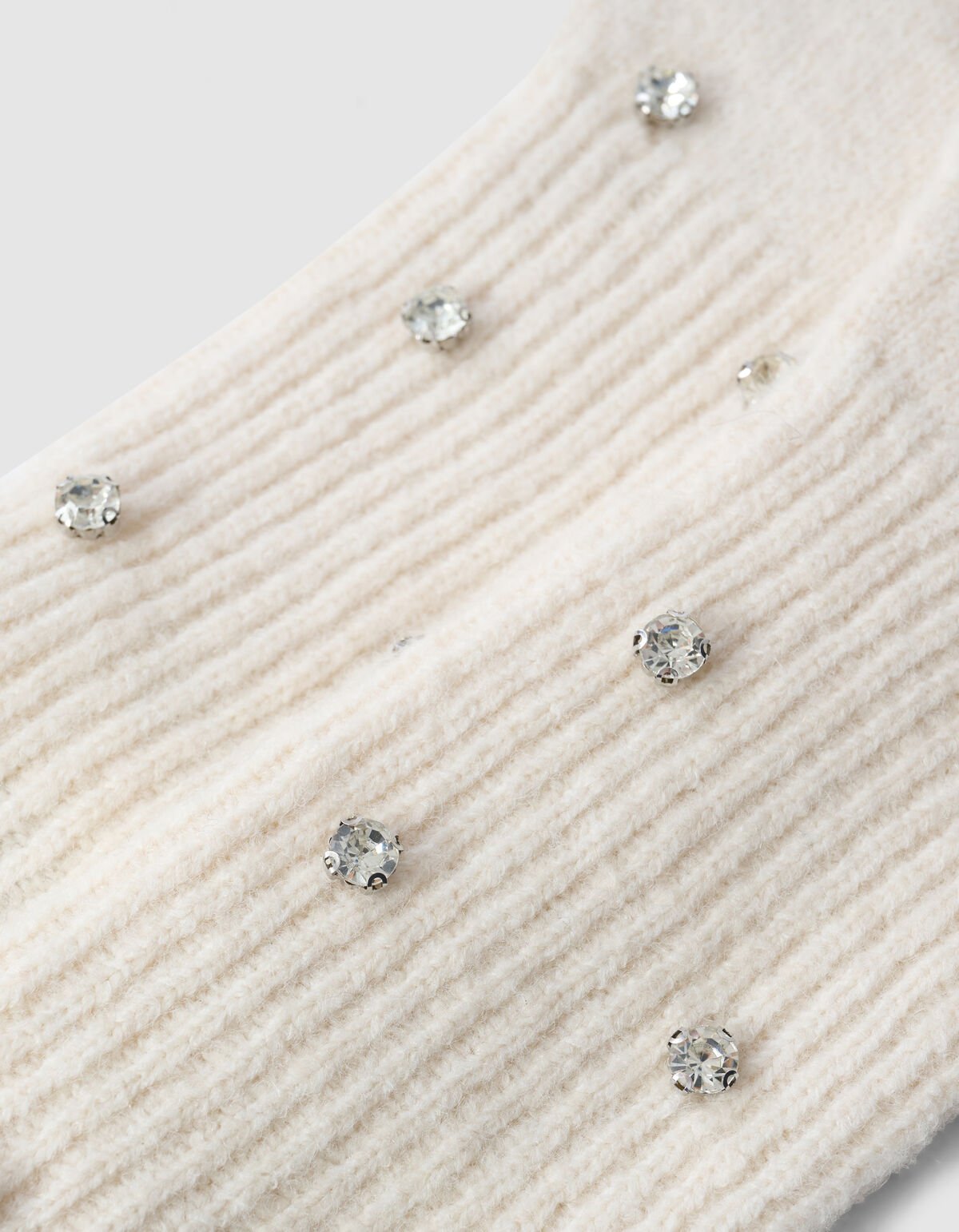Strass Handschoenen Gebroken Wit SHOEBY ACCESSOIRES