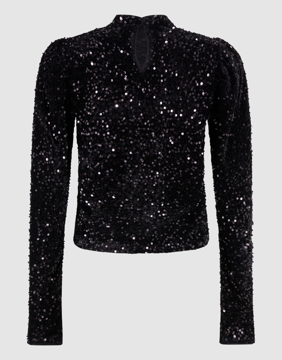Velvet Pailletten Top Zwart SHOEBY WOMEN