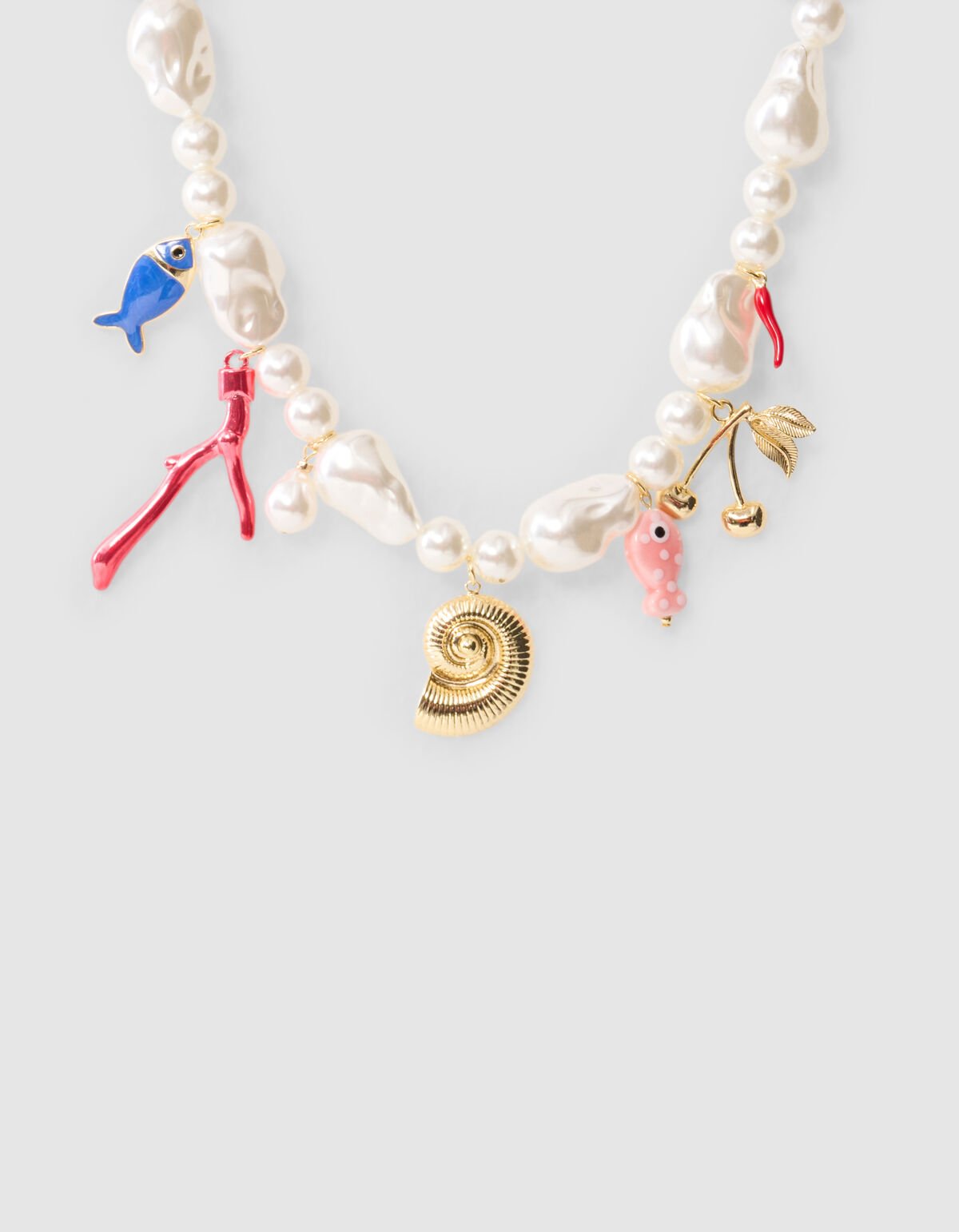 Parel Bedel Ketting Gebroken Wit SHOEBY ACCESSOIRES