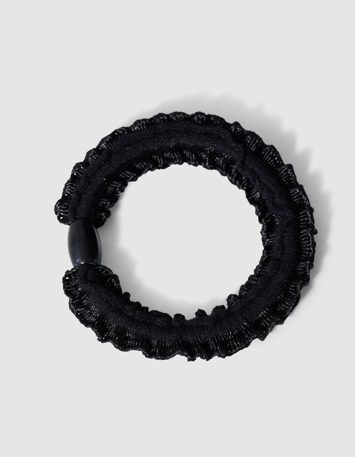 Small Ruffle Haarelastiek Zwart SHOEBY ACCESSOIRES
