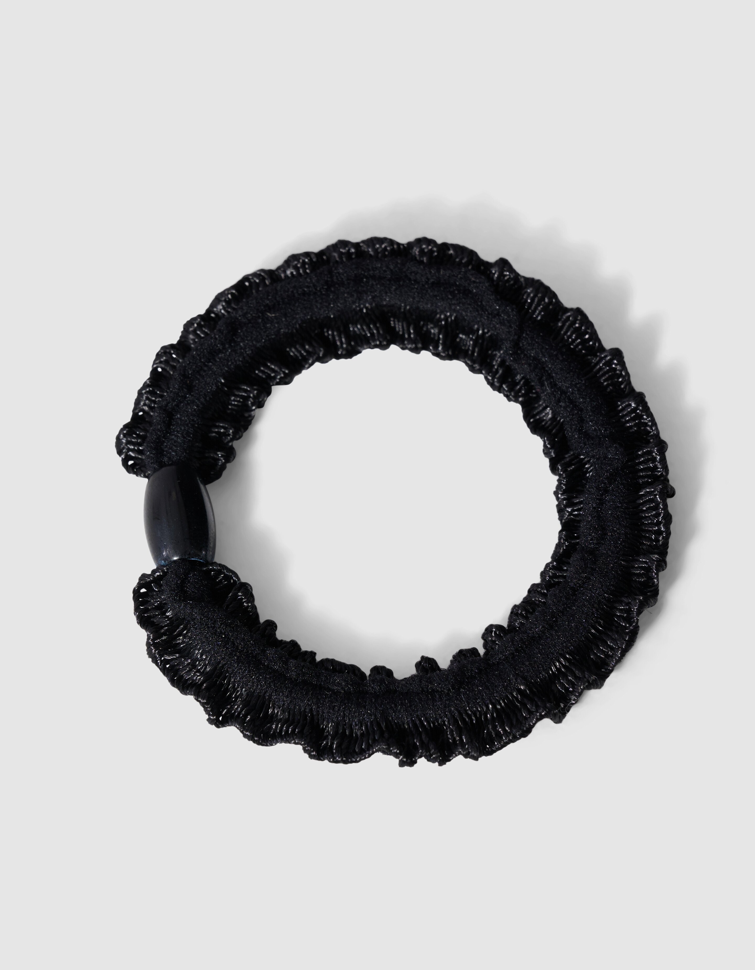 Small Ruffle Haarelastiek Zwart SHOEBY ACCESSOIRES