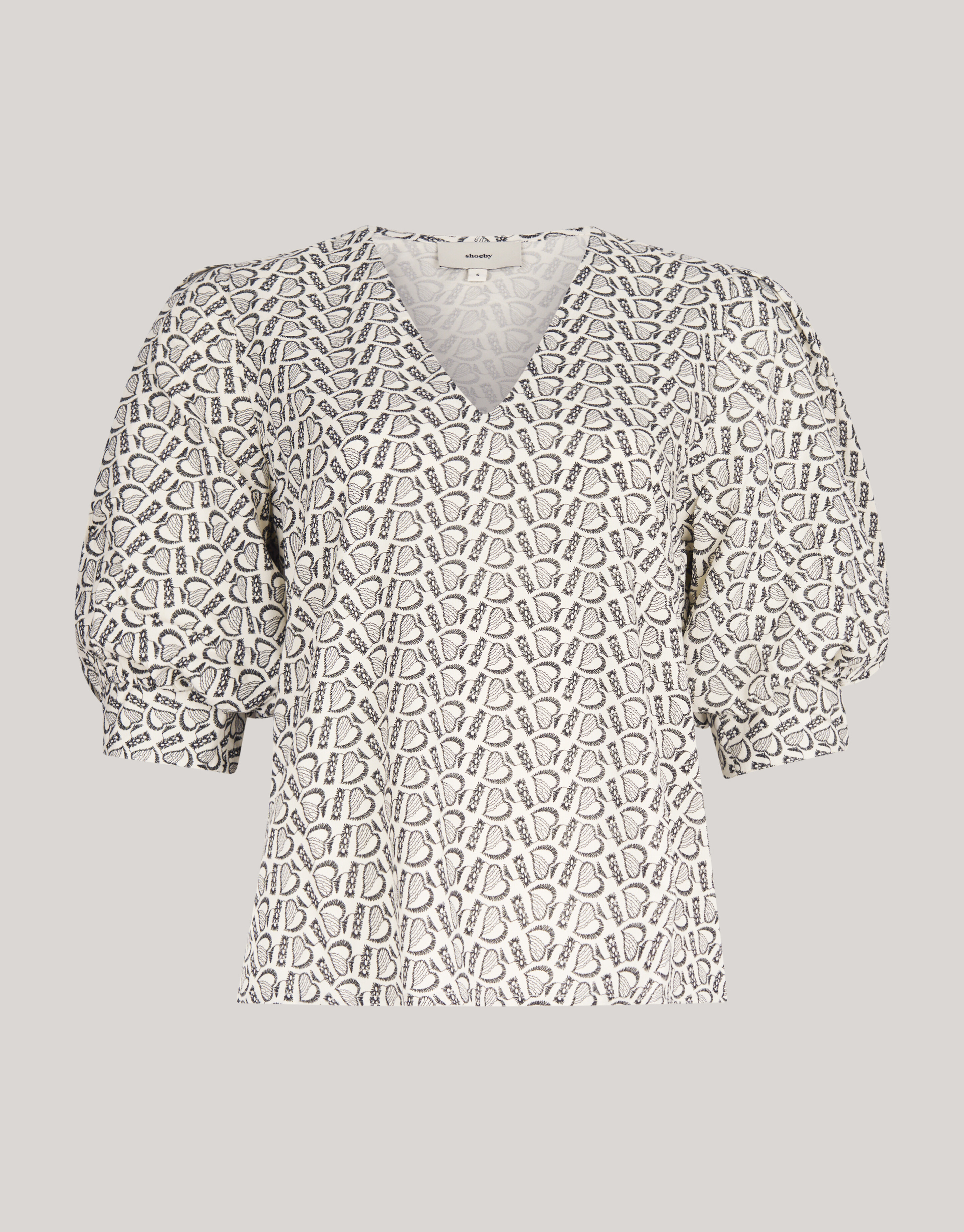 Printed Heart Top Wit SHOEBY WOMEN