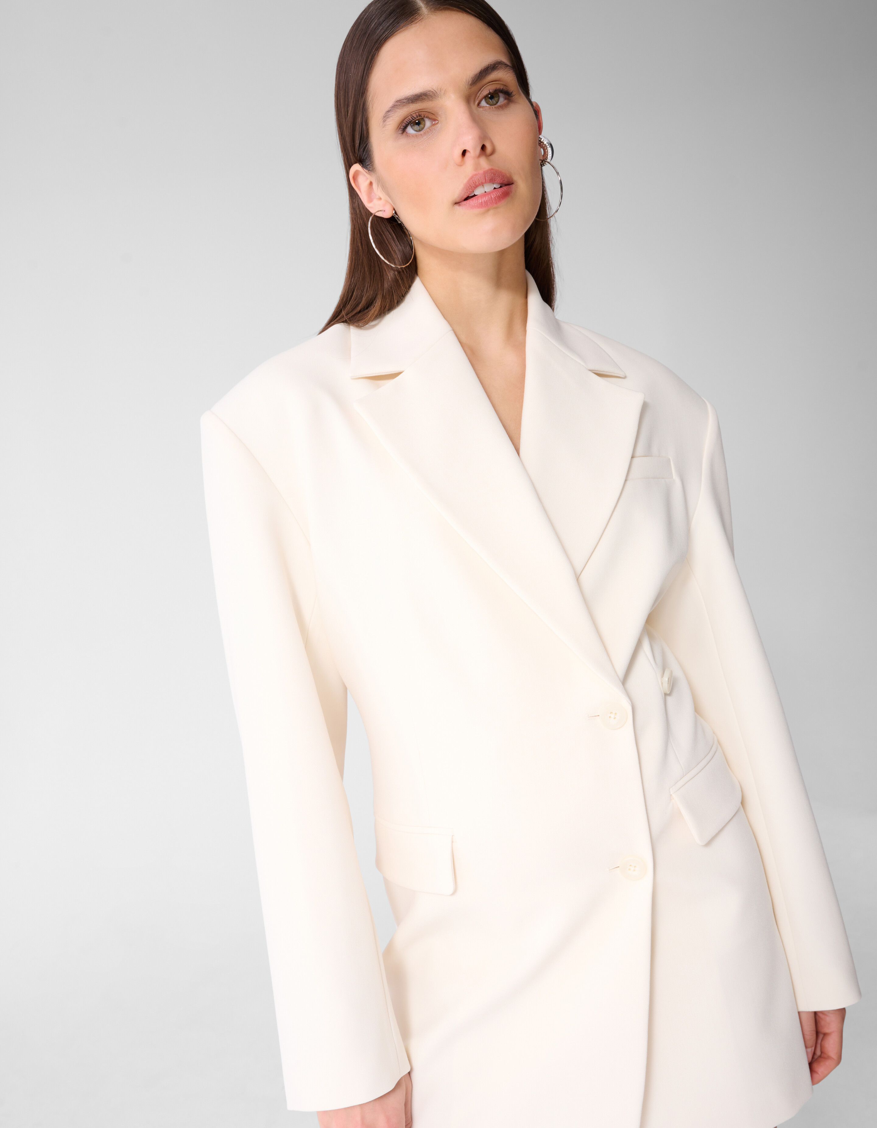 Blazer Mini Jurk Gebroken Wit SHOEBY WOMEN