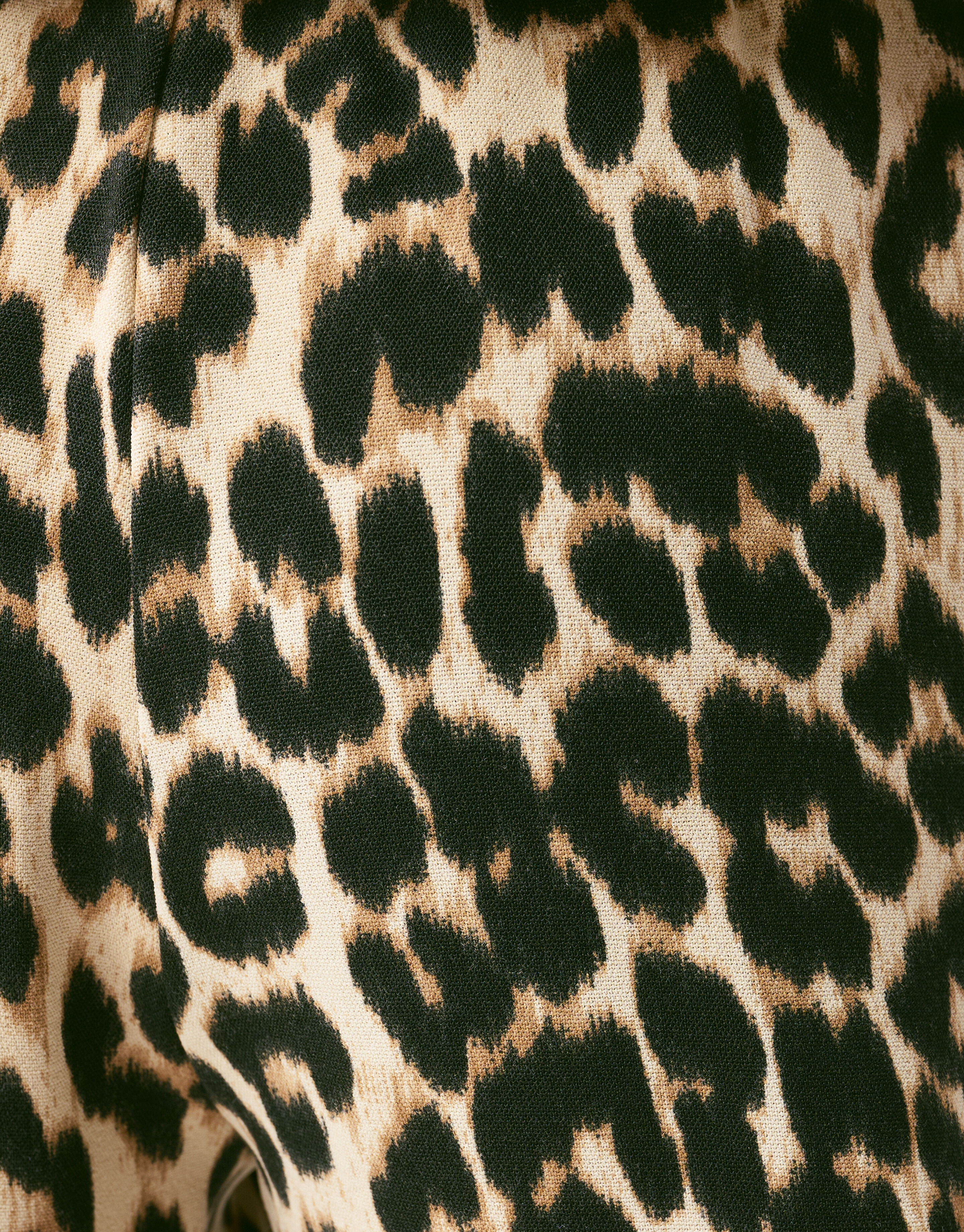 Twist Leopard Wide Leg Broek Bruin SHOEBY GIRLS
