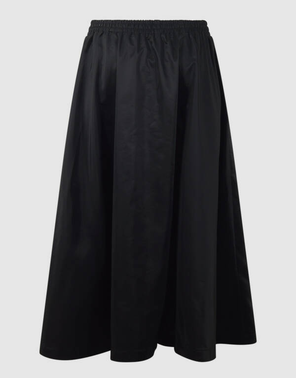 Wide Sporty Maxi Rok Zwart SHOEBY WOMEN