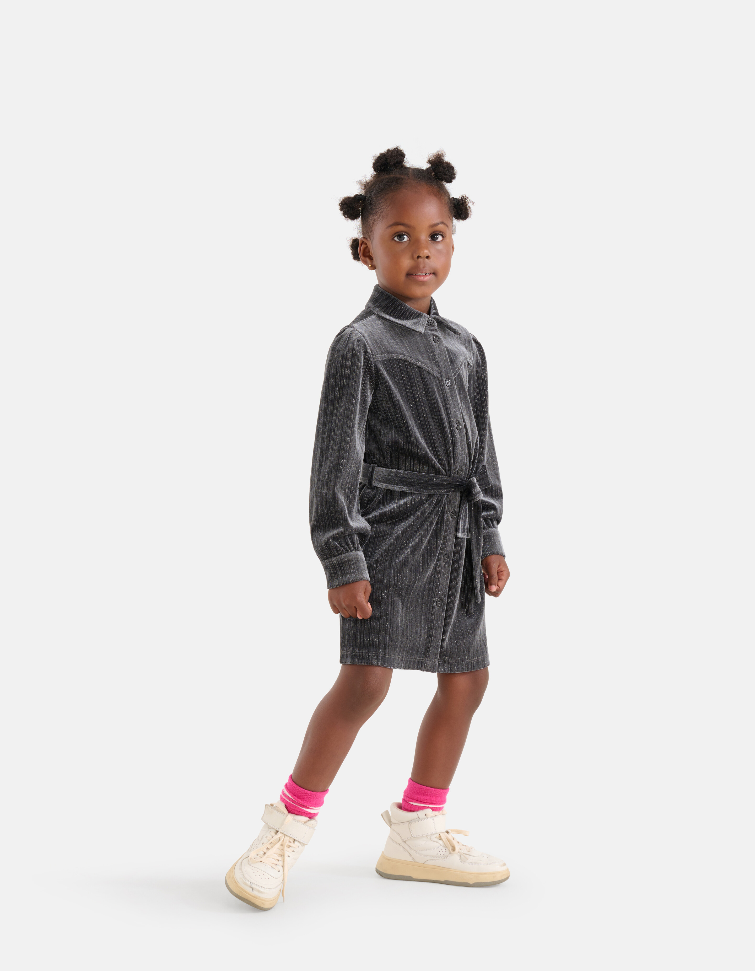Glitter Jurk Donkergrijs SHOEBY GIRLS