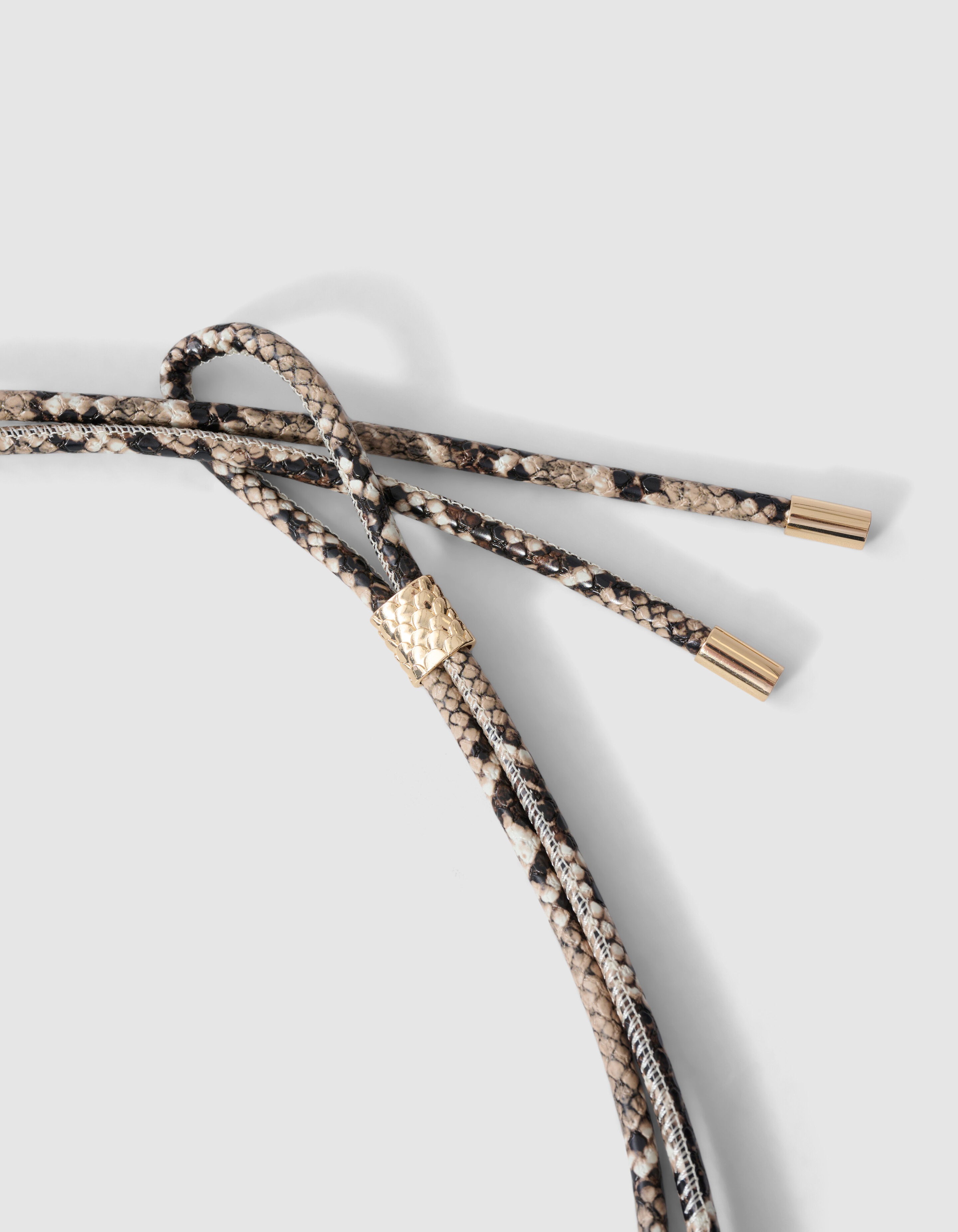 Snake Strap Riem Lichtbruin SHOEBY ACCESSOIRES