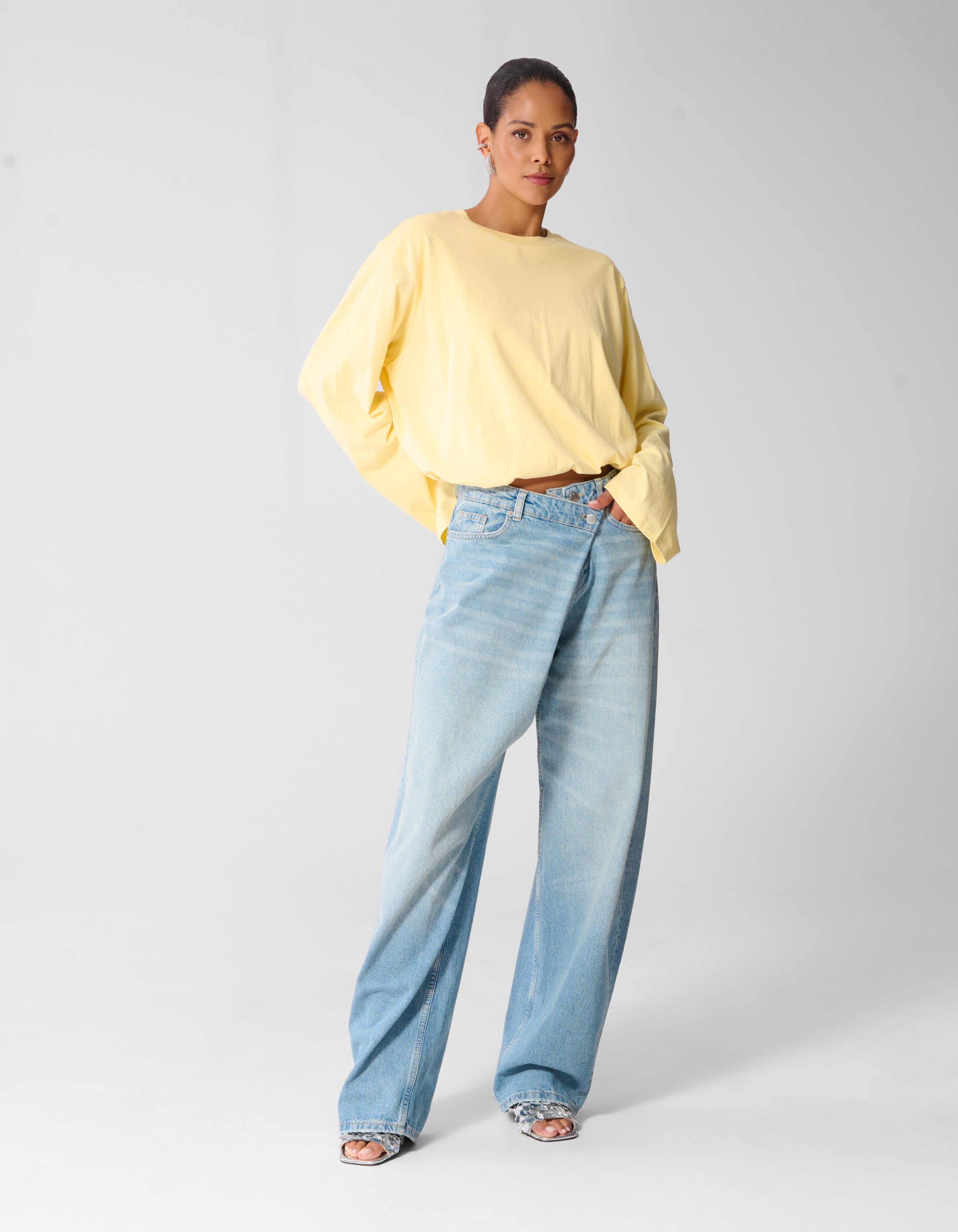 Balloon Longsleeve Geel SHOEBY WOMEN