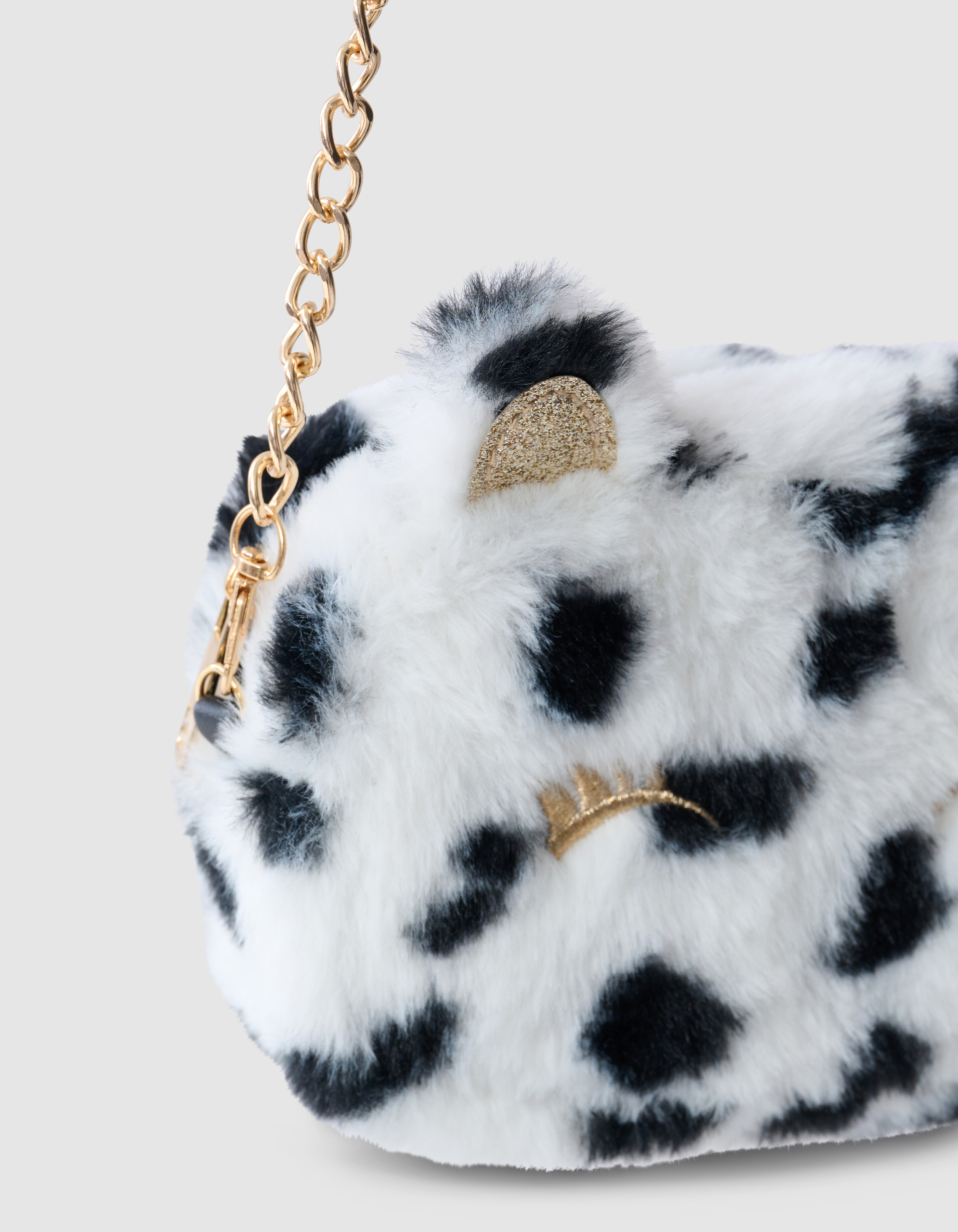 Cow Glitter Tas Wit SHOEBY ACCESSOIRES