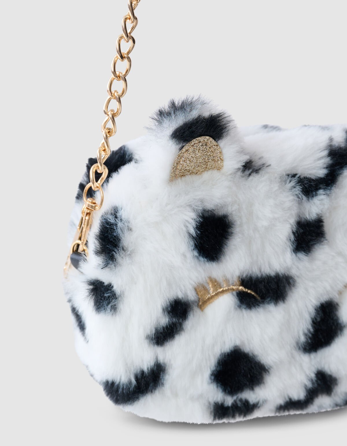 Cow Glitter Tas Wit SHOEBY ACCESSOIRES
