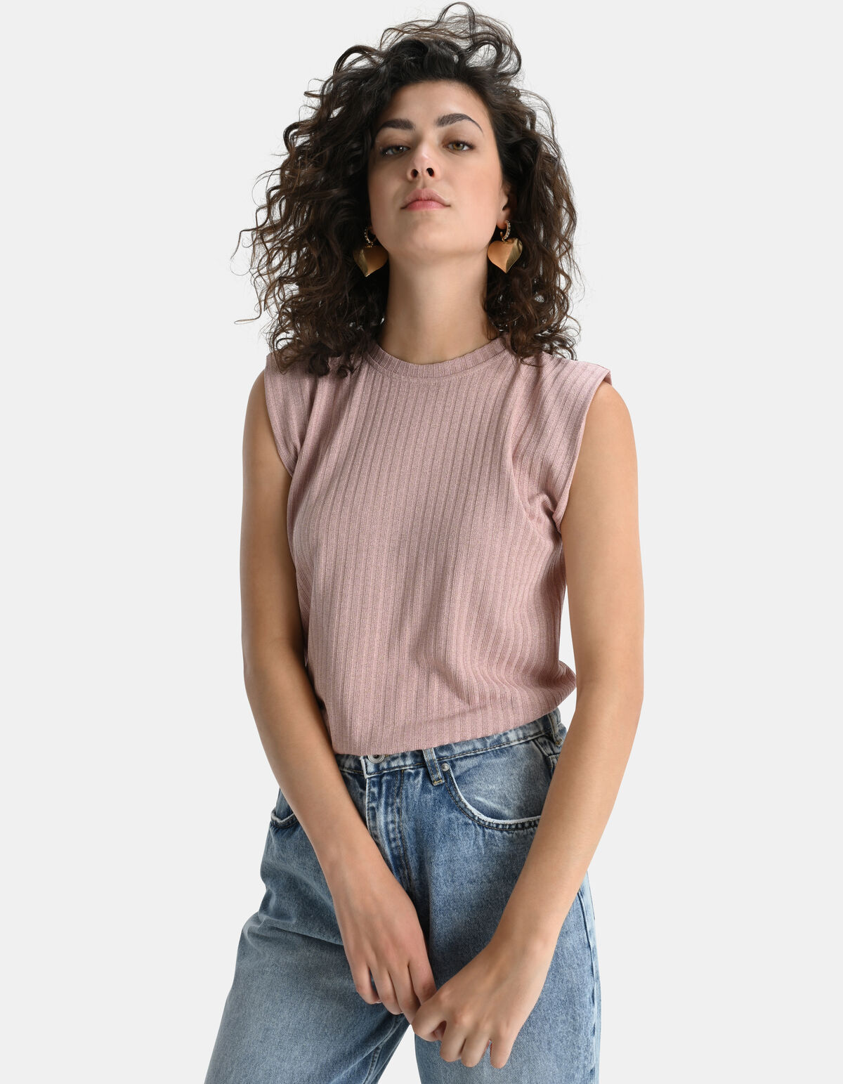 Sleeveless Foil Top EKSEPT