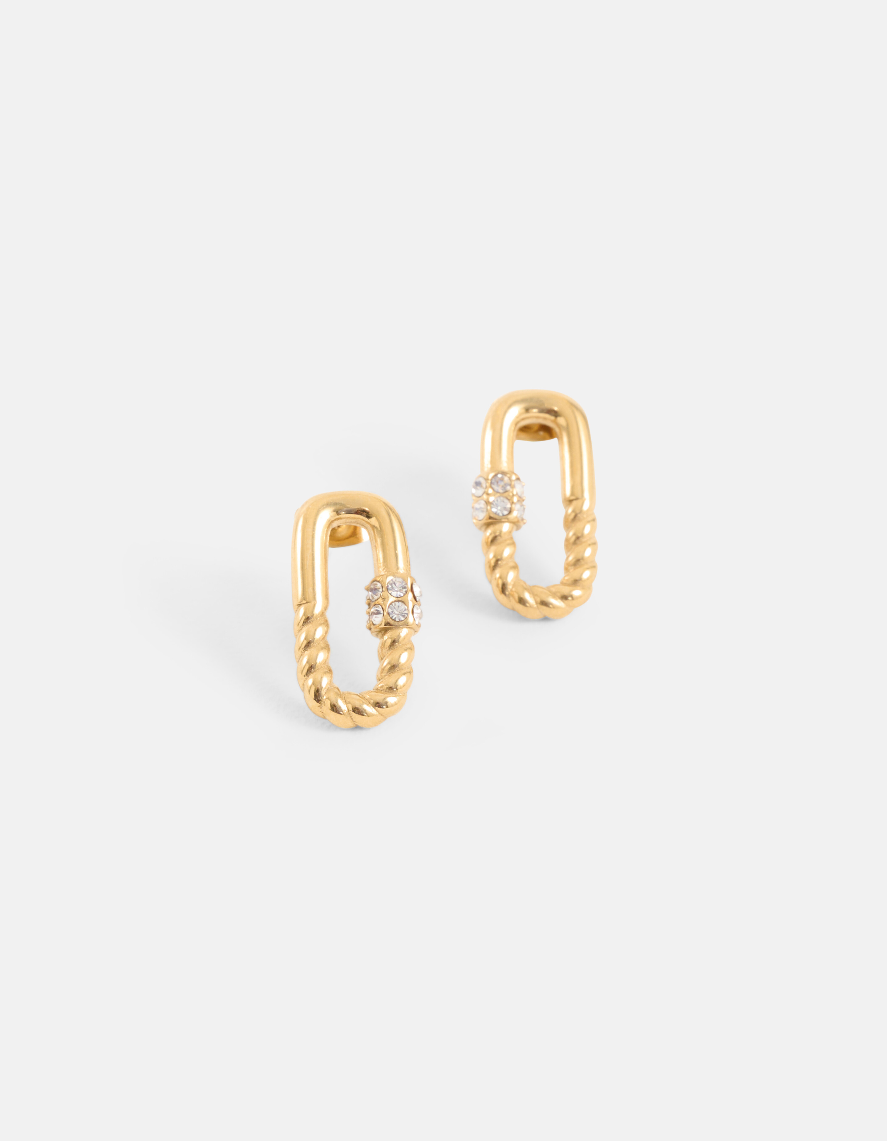 Vierkante Pin Oorbellen Goud SHOEBY ACCESSOIRES