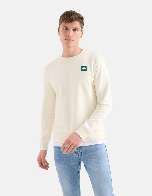 Artwork Sweater Gebroken Wit SHOEBY MEN