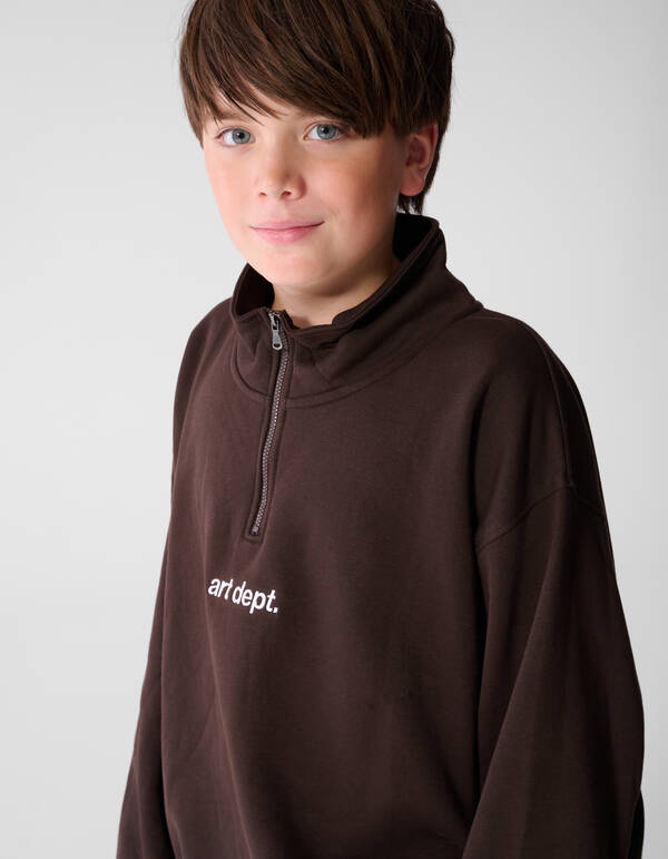 Art Dept Sweater Donkerbruin SHOEBY BOYS