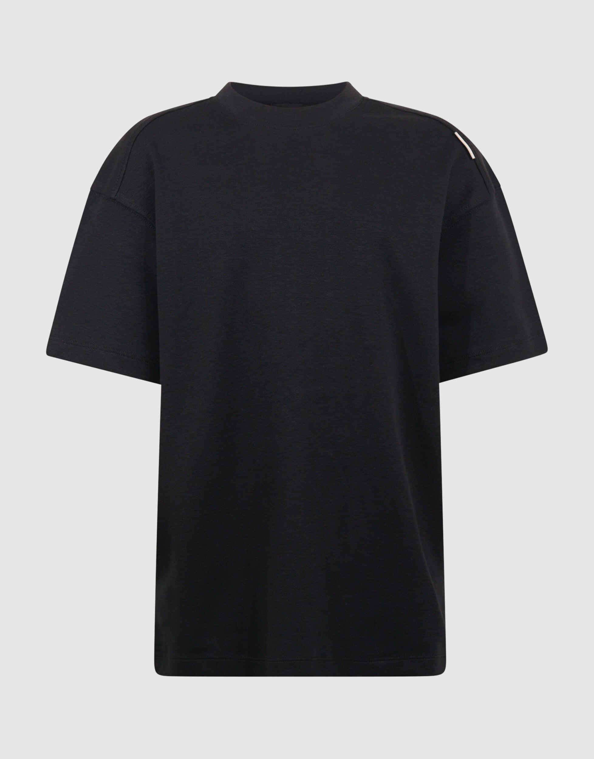 Basis Label T-shirt Zwart | Shoeby