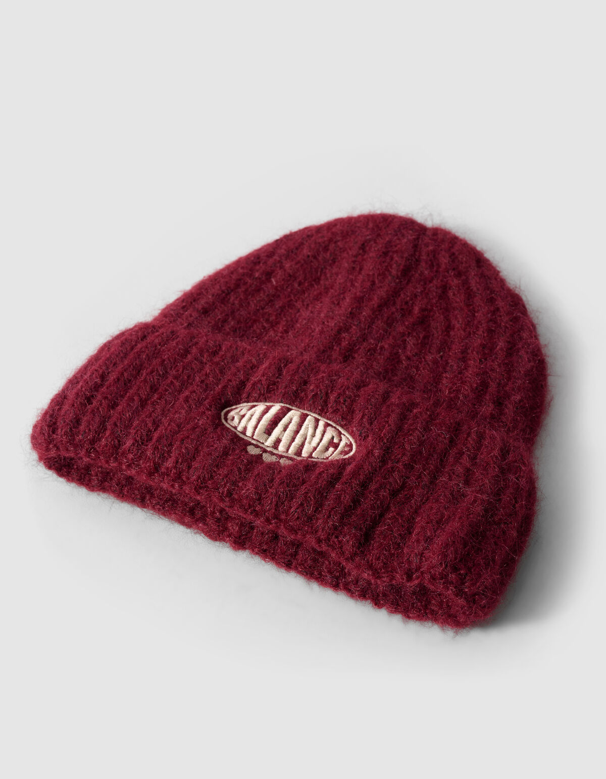 Logo Beanie Donkerrood SHOEBY ACCESSOIRES
