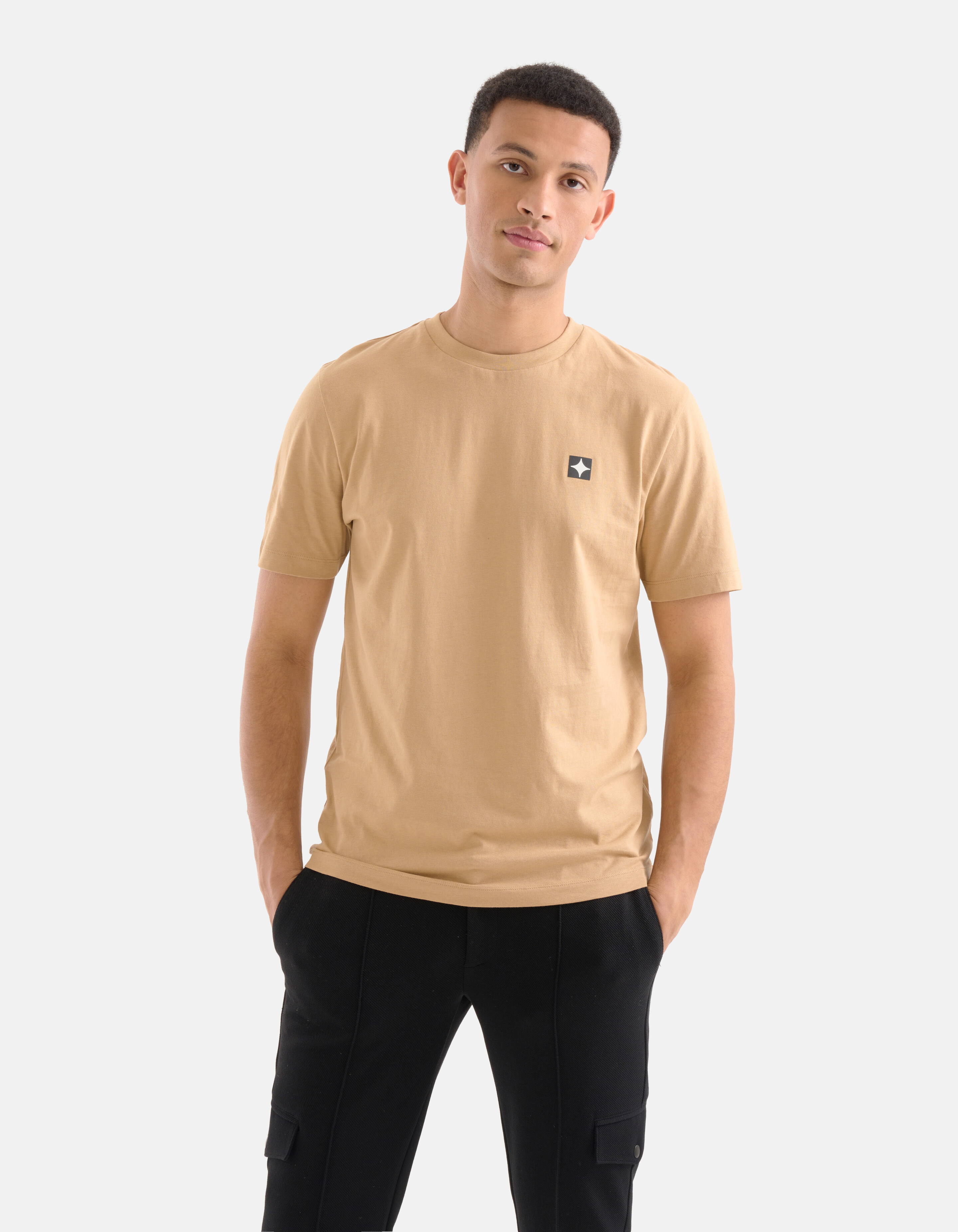 Sparkle T-shirt Lichtbruin SHOEBY MEN