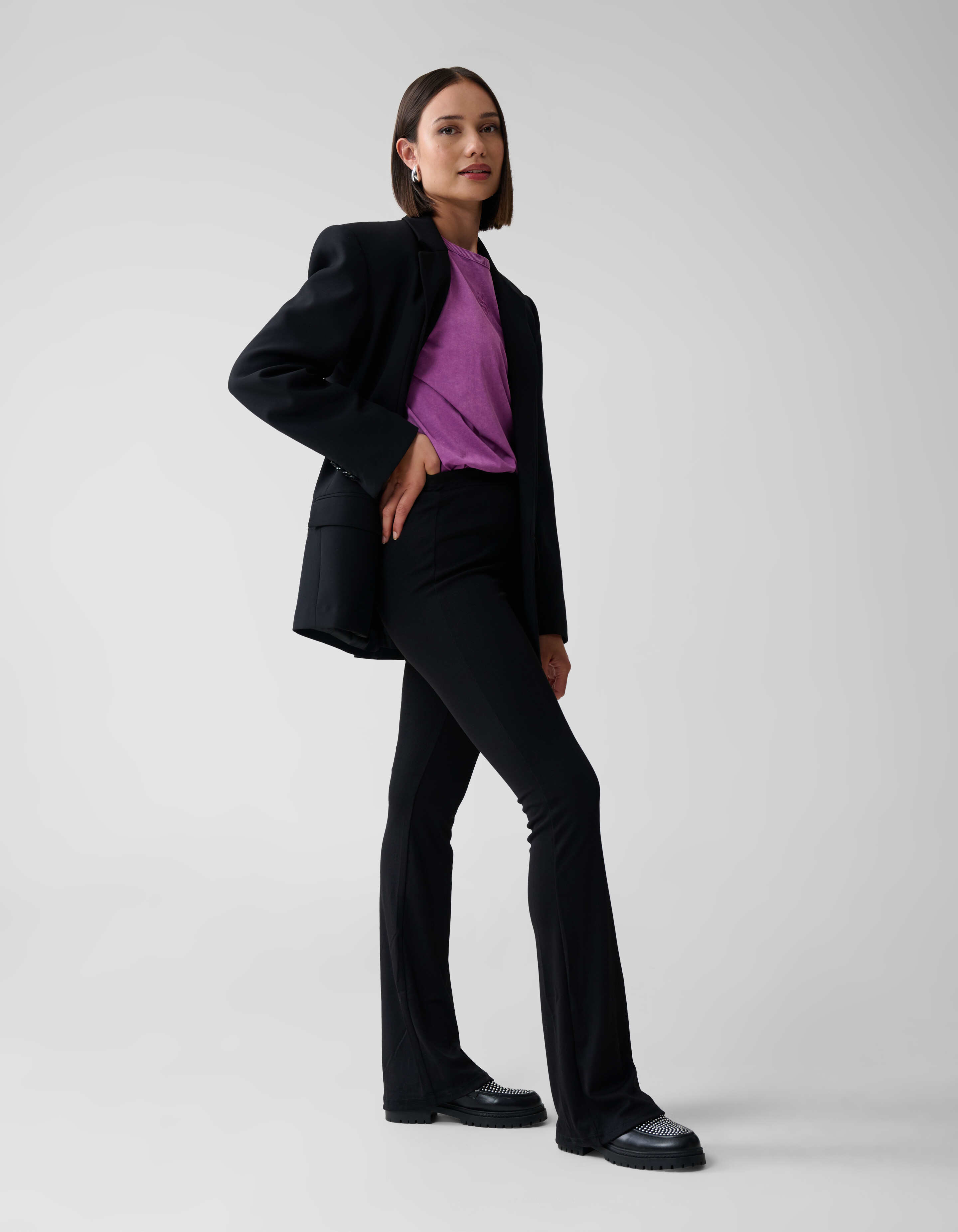 Flared Fit Legging Zwart SHOEBY WOMEN