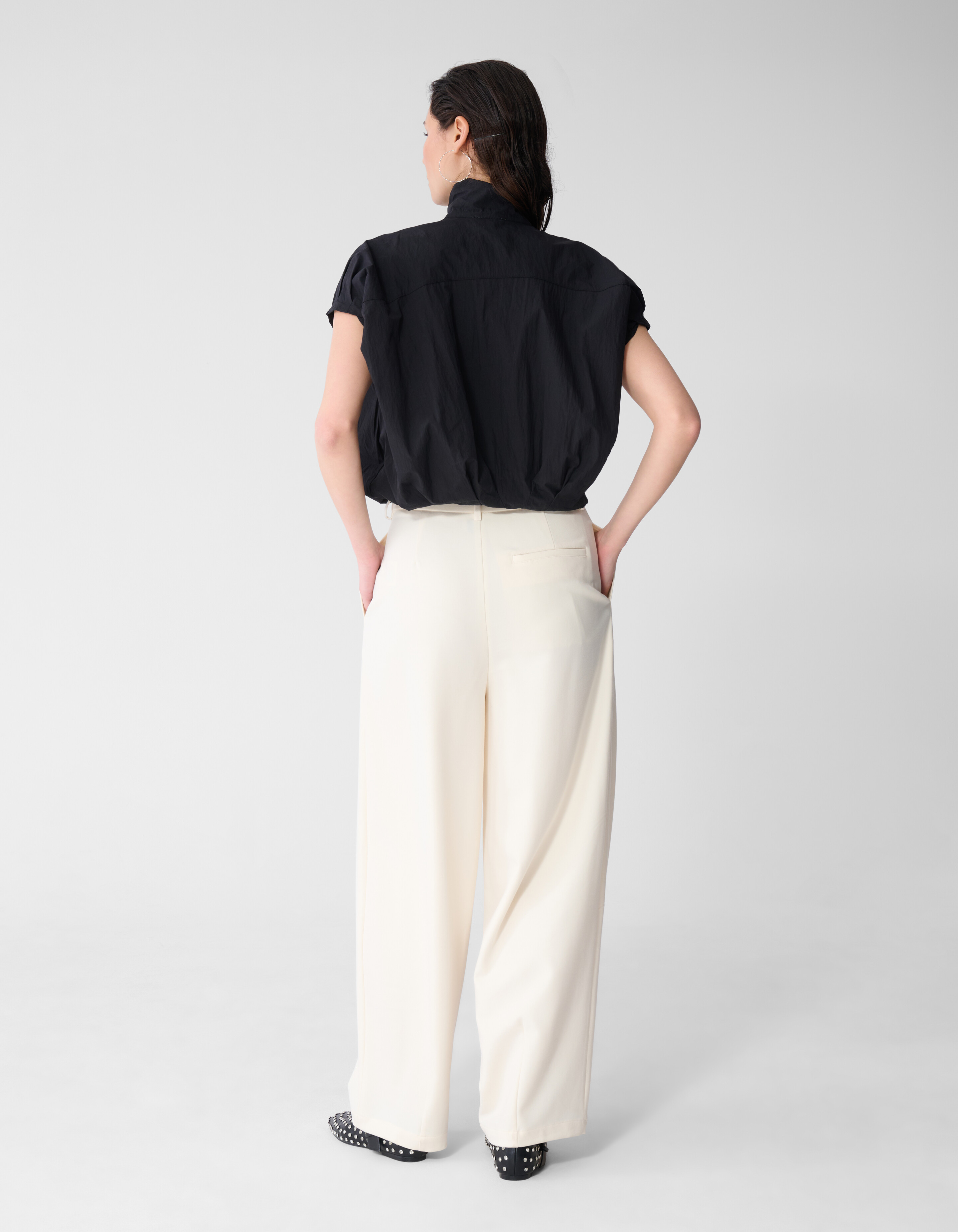 Loose Fit Pantalon Gebroken Wit SHOEBY WOMEN