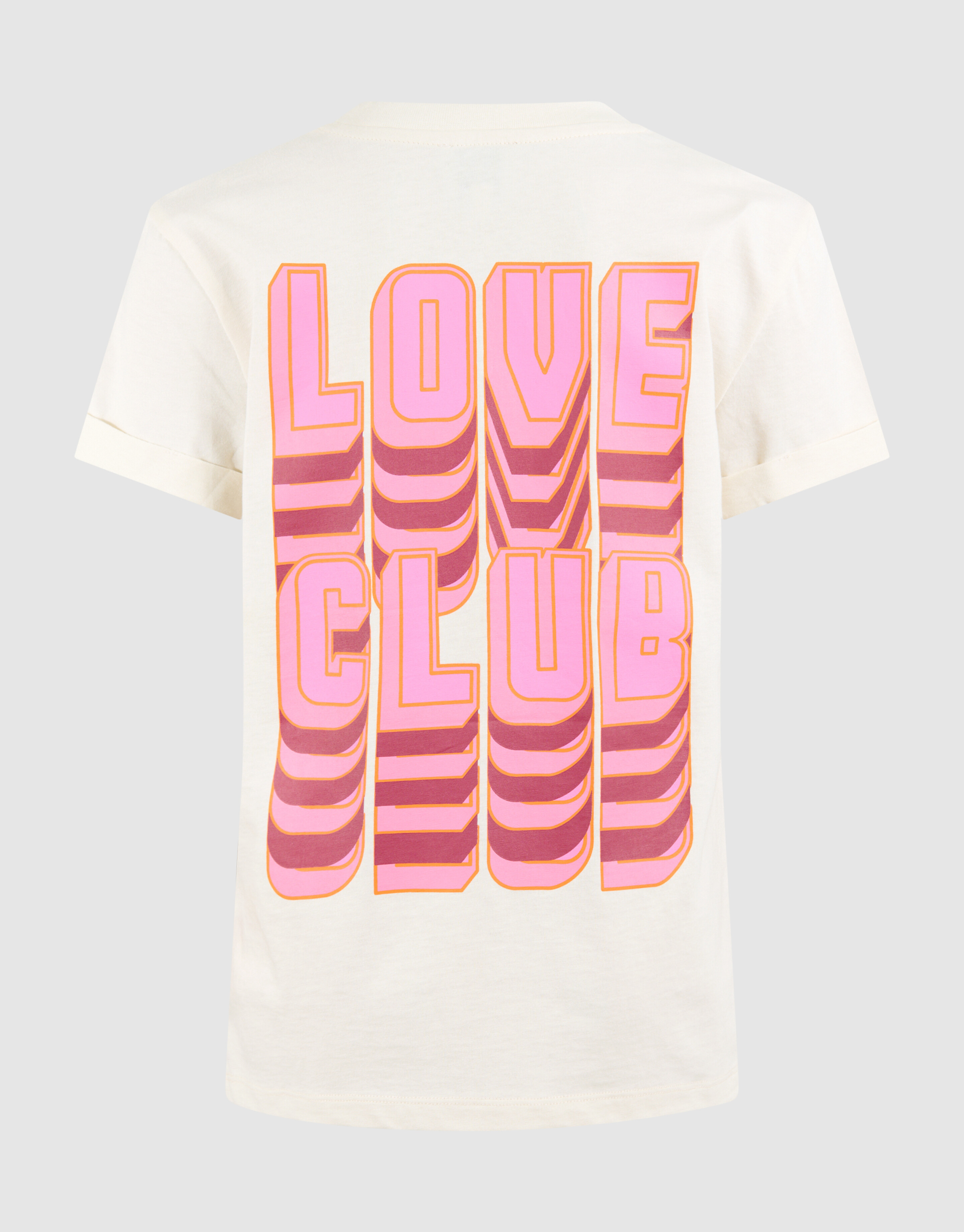 Love Club Artwork T-shirt Gebroken Wit SHOEBY GIRLS